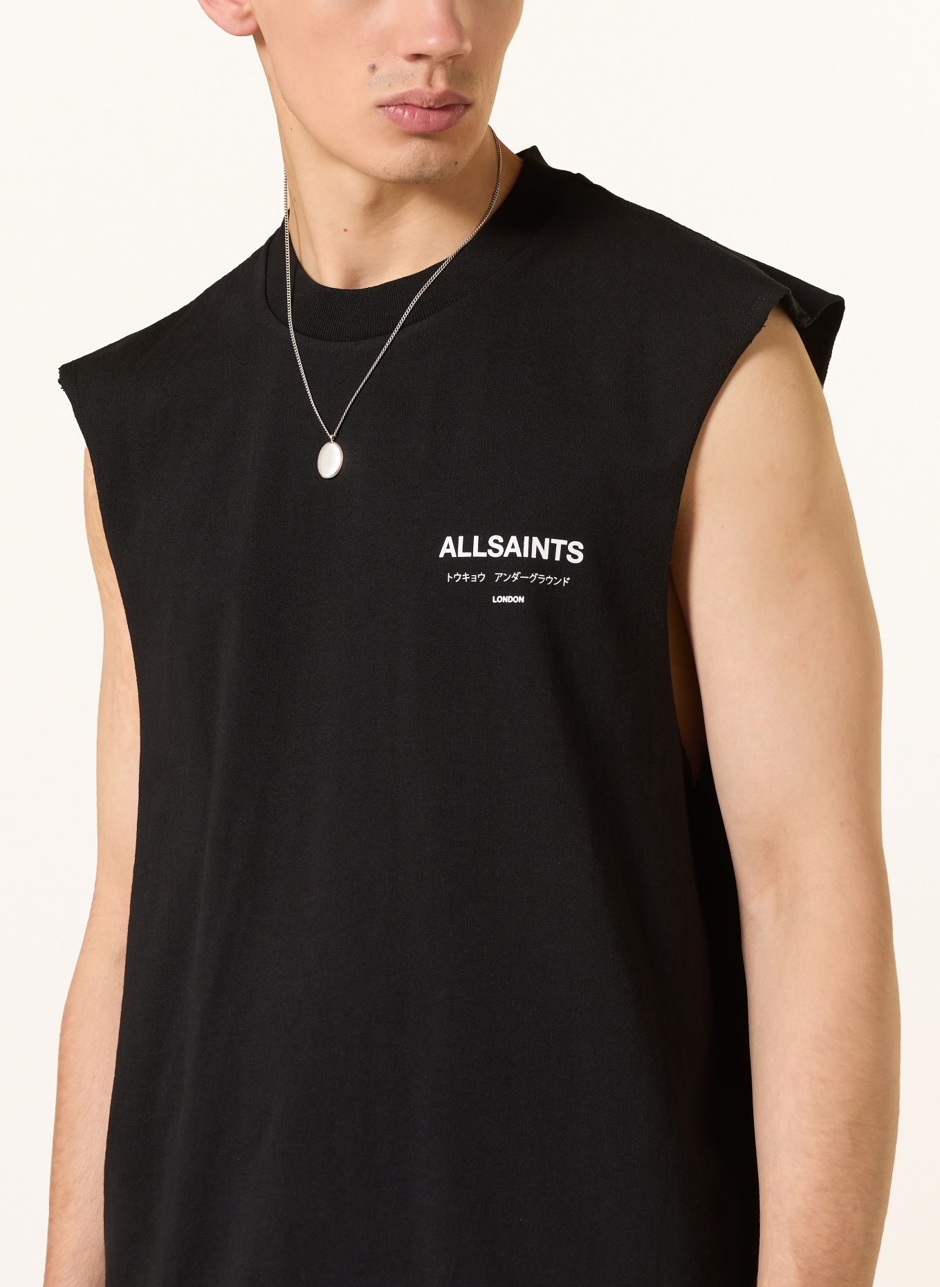 ALLSAINTS Tanktop UNDERGROUND: SCHWARZ / WEISS