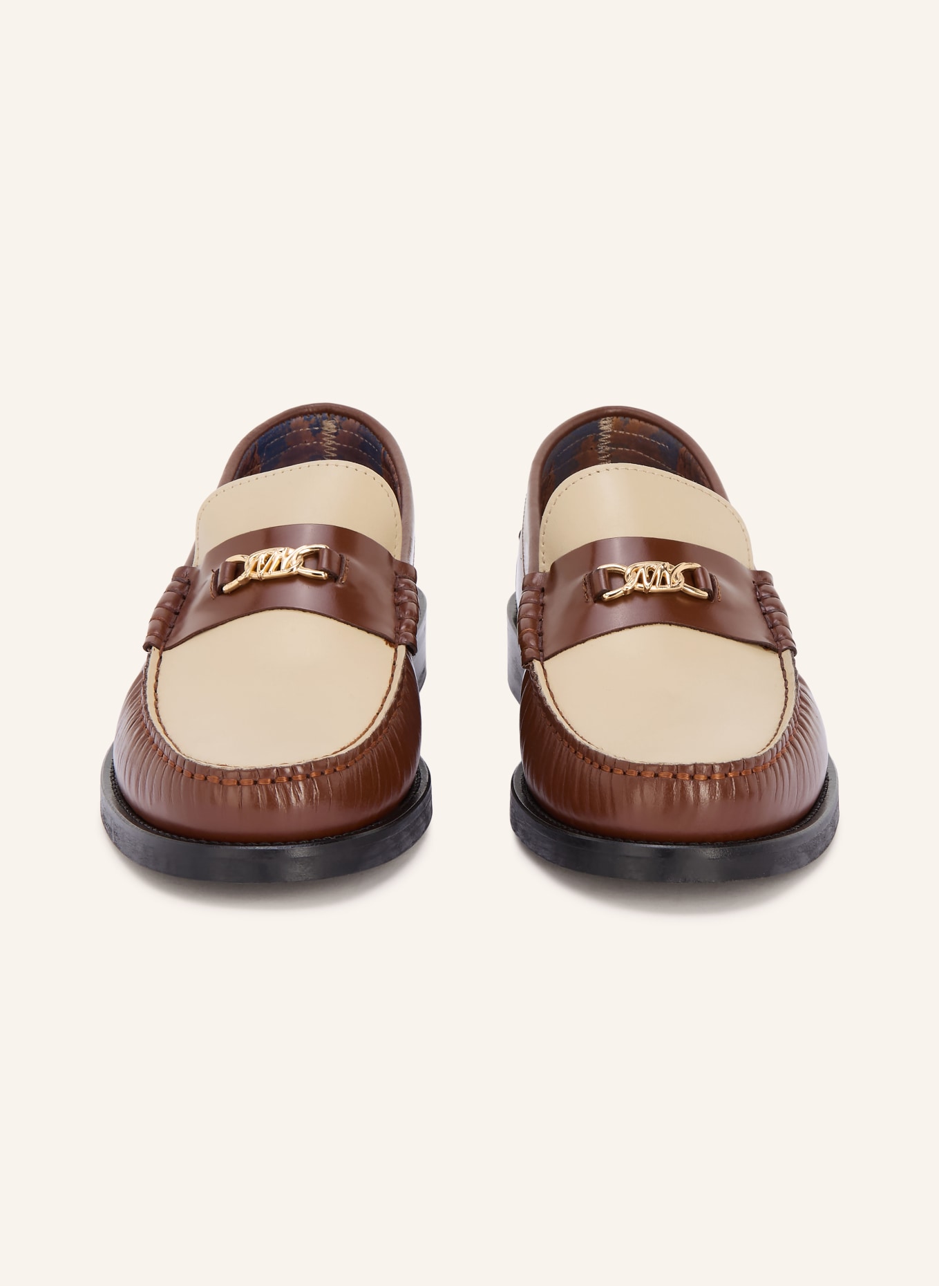 NAKED WOLFE Mocassins ROMA: MARRON / MARRON CLAIR