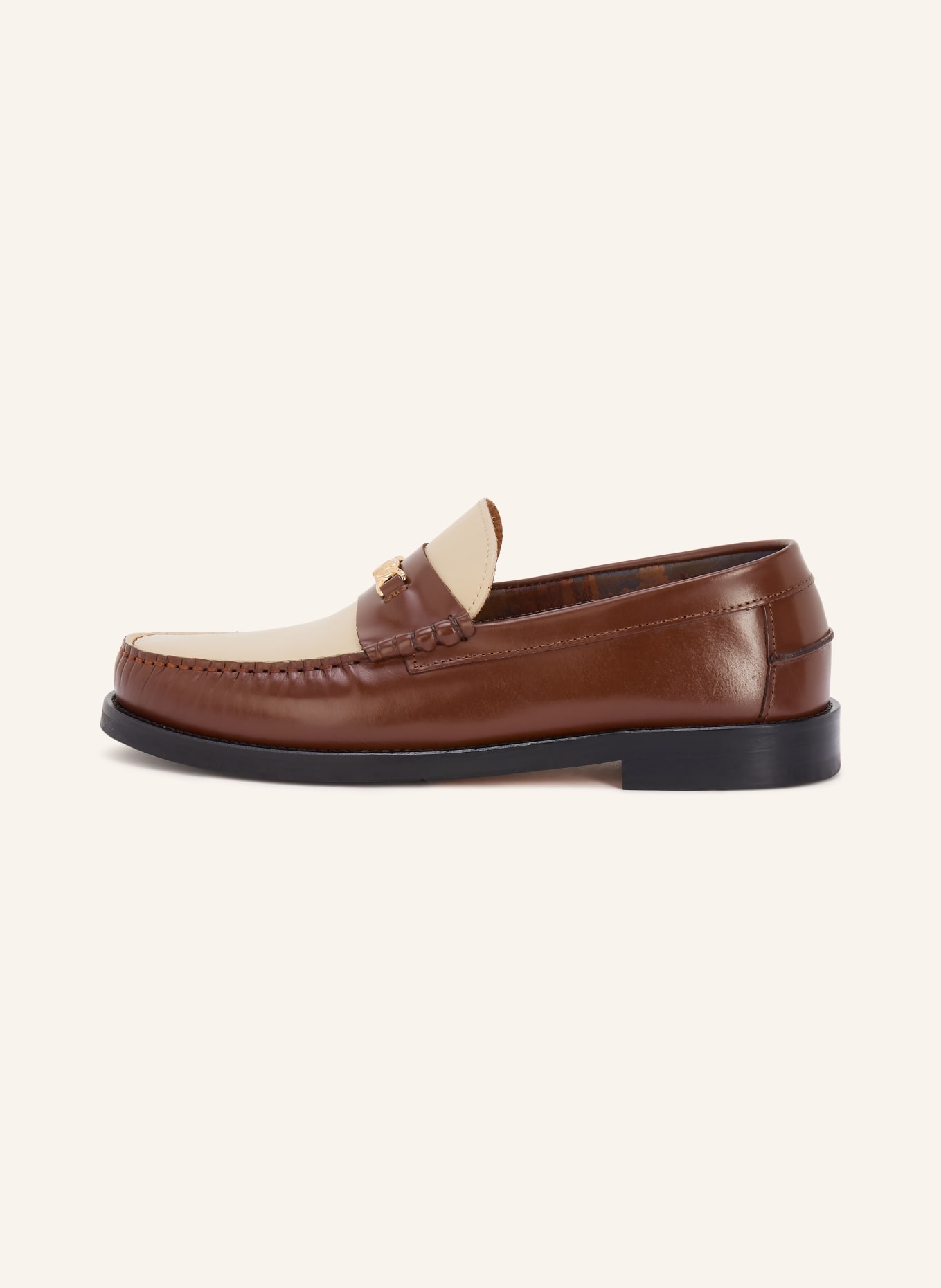 NAKED WOLFE Mocassins ROMA: MARRON / MARRON CLAIR