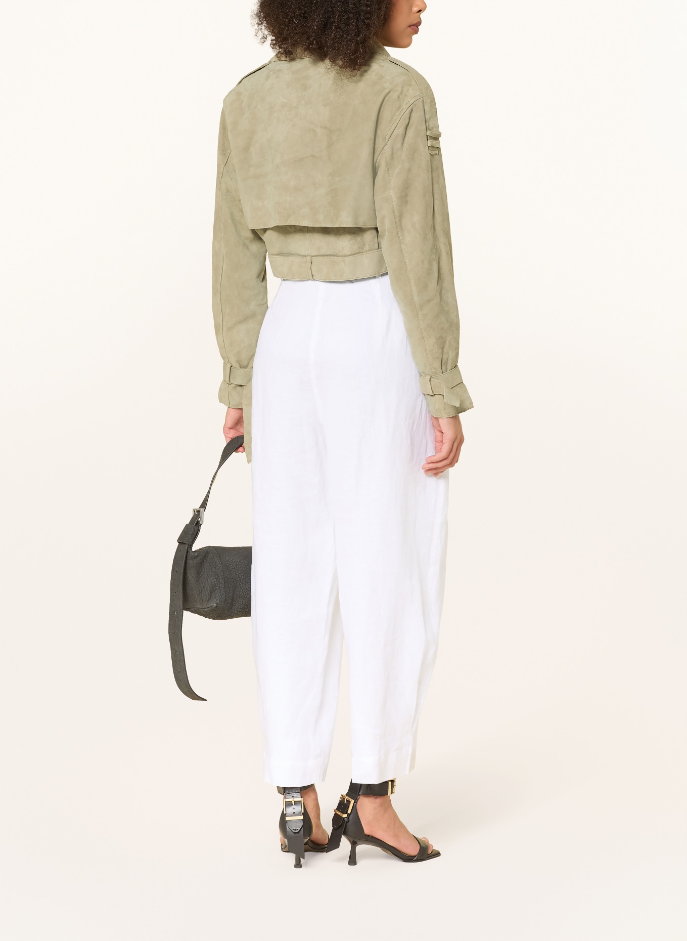 ALLSAINTS Kurtka skórzana OPHELIA: OLIWKOWY