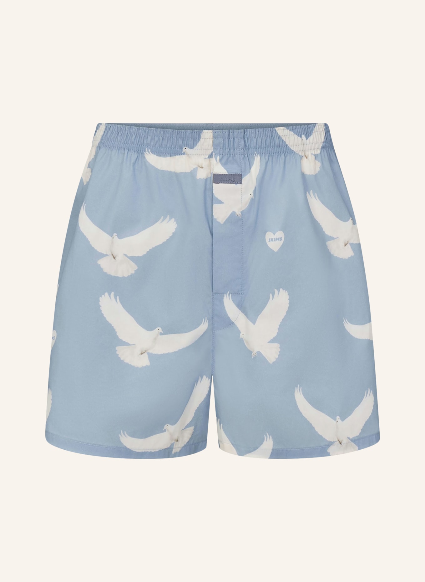SKIMS Boxershorts COTTON POPLIN: AERO TEXTURED DOVE P