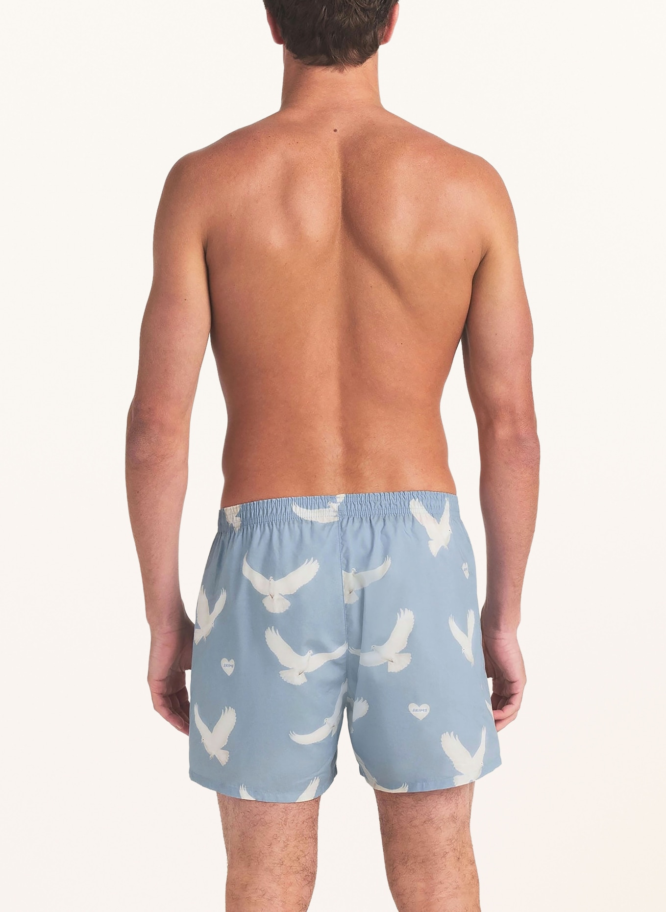 SKIMS Boxershorts COTTON POPLIN: AERO TEXTURED DOVE P