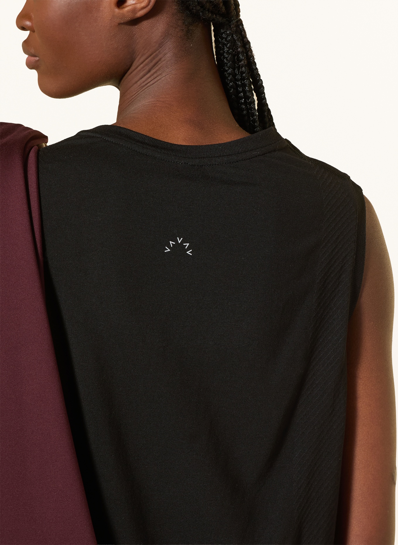 VARLEY NATE tank top: BLACK