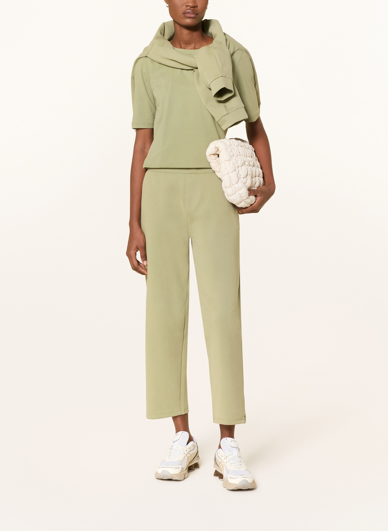 ELBSAND 7/8-Sweatpants PIKU: HELLGRÜN