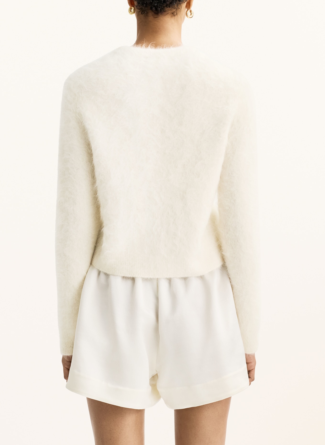 SOFT GOAT Cardigan en alpaga: CRÈME