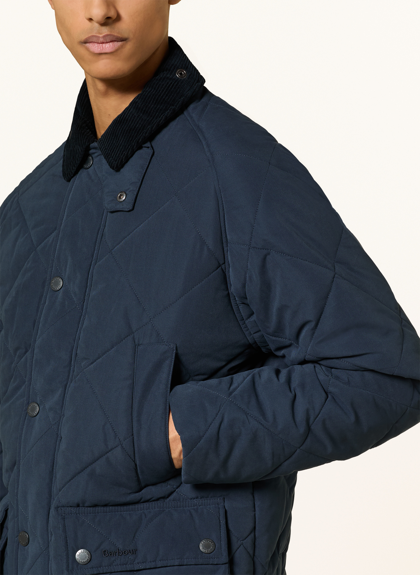 Barbour Steppjacke BEDALE: DUNKELBLAU