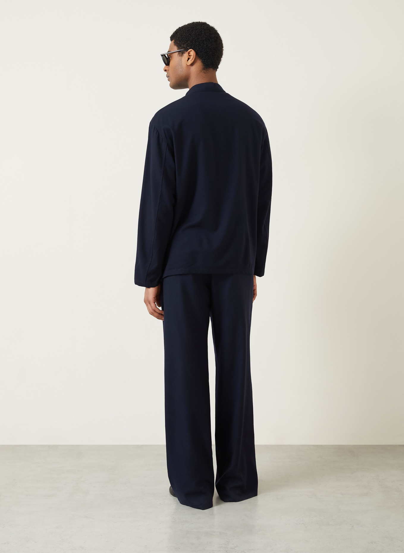 GIORGIO ARMANI Flanell-Overshirt: UB109 DARK NAVY