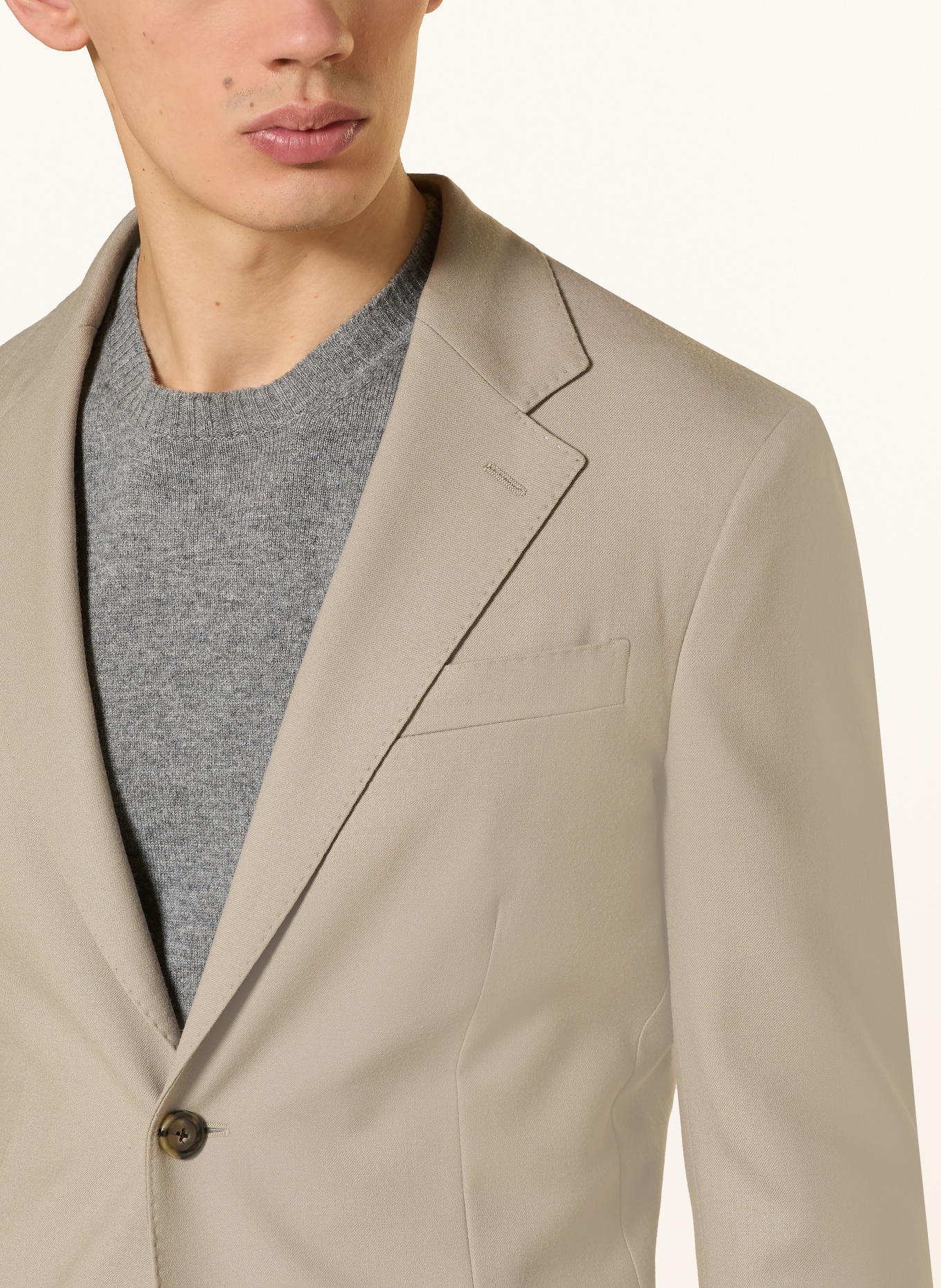 LARDINI Colbert met extra slanke pasvorm: BEIGE