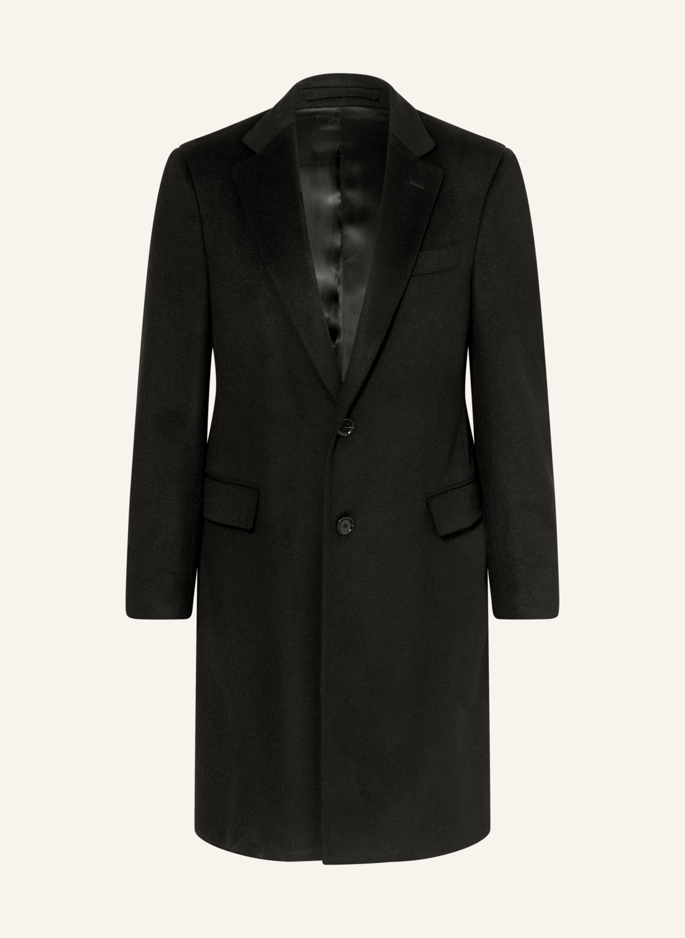LARDINI Płaszcz z kaszmiru: CZARNY