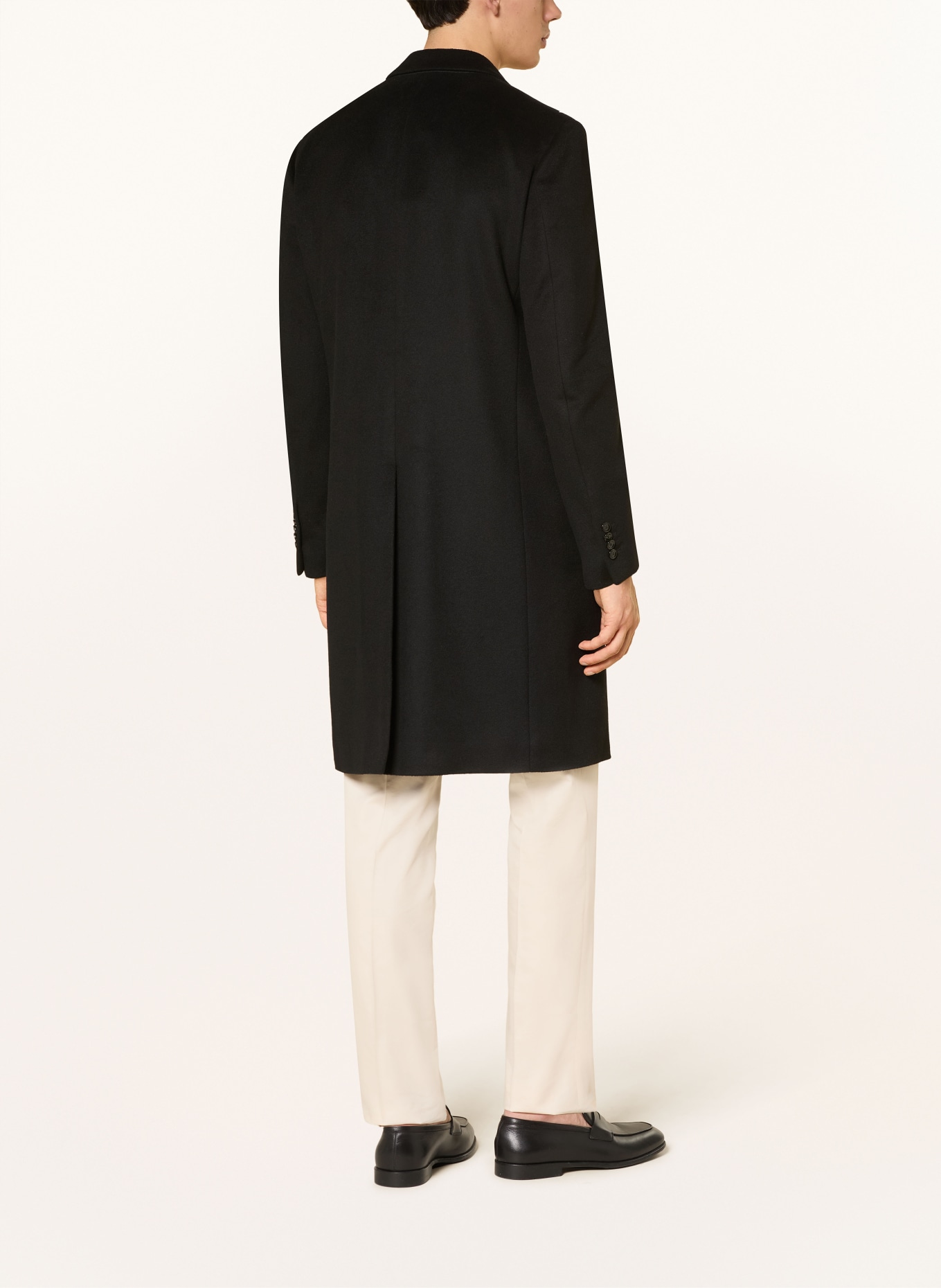 LARDINI Płaszcz z kaszmiru: CZARNY