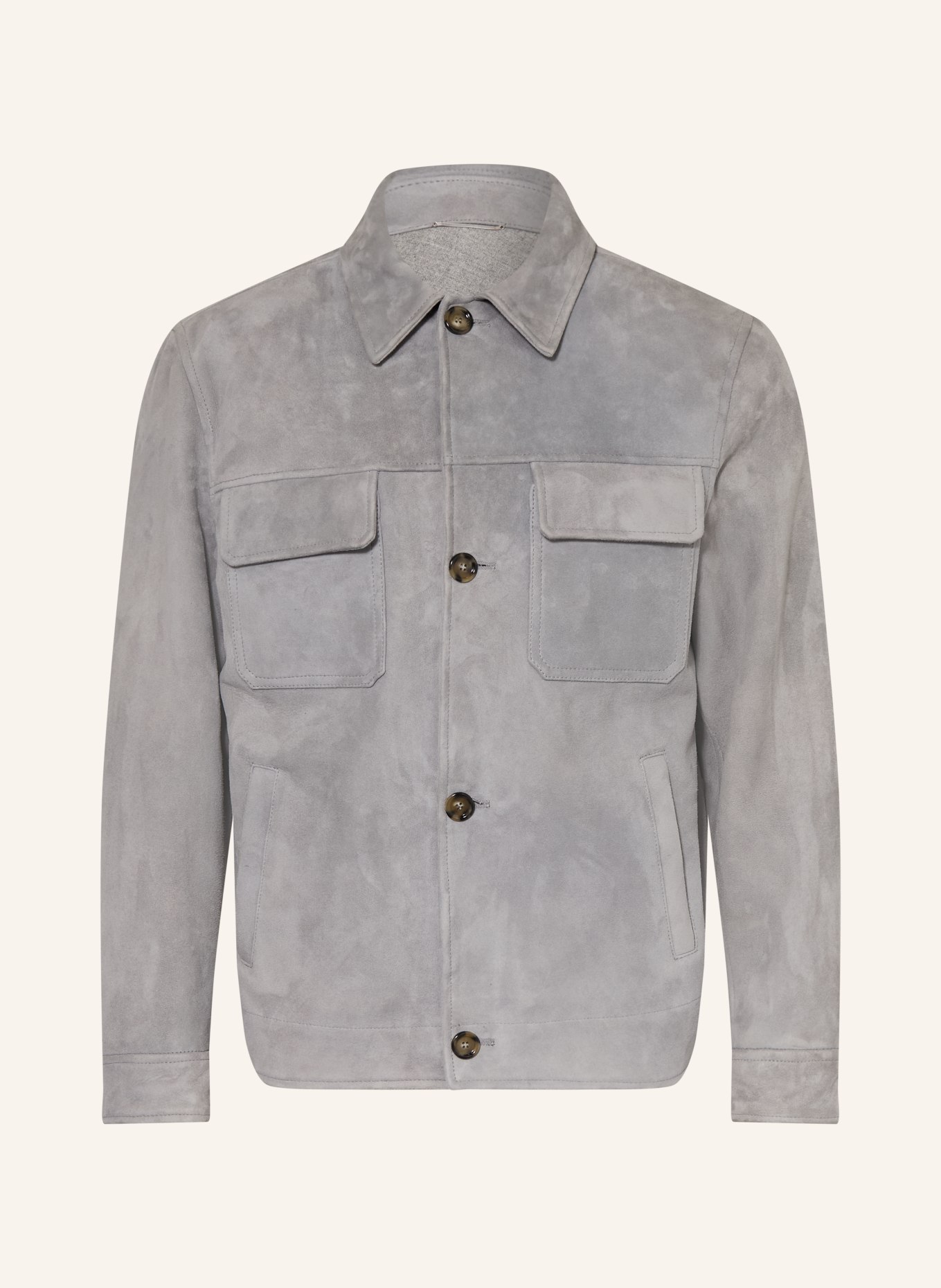 LARDINI Lederjacke: BLAUGRAU