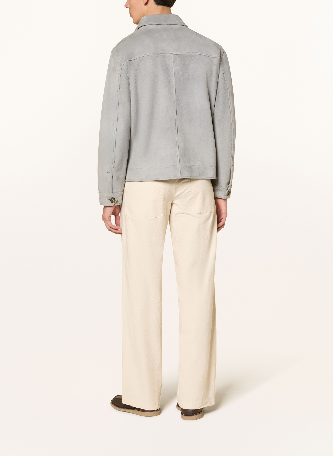 LARDINI Lederjacke: BLAUGRAU