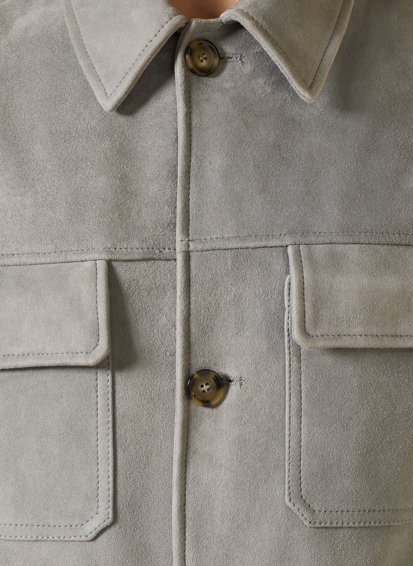 LARDINI Lederjacke: BLAUGRAU