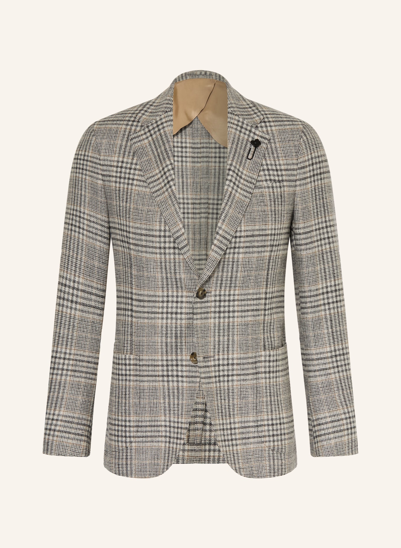 LARDINI Colbert met extra slanke pasvorm: LICHTGRIJS / DONKERGRIJS / GRIJS