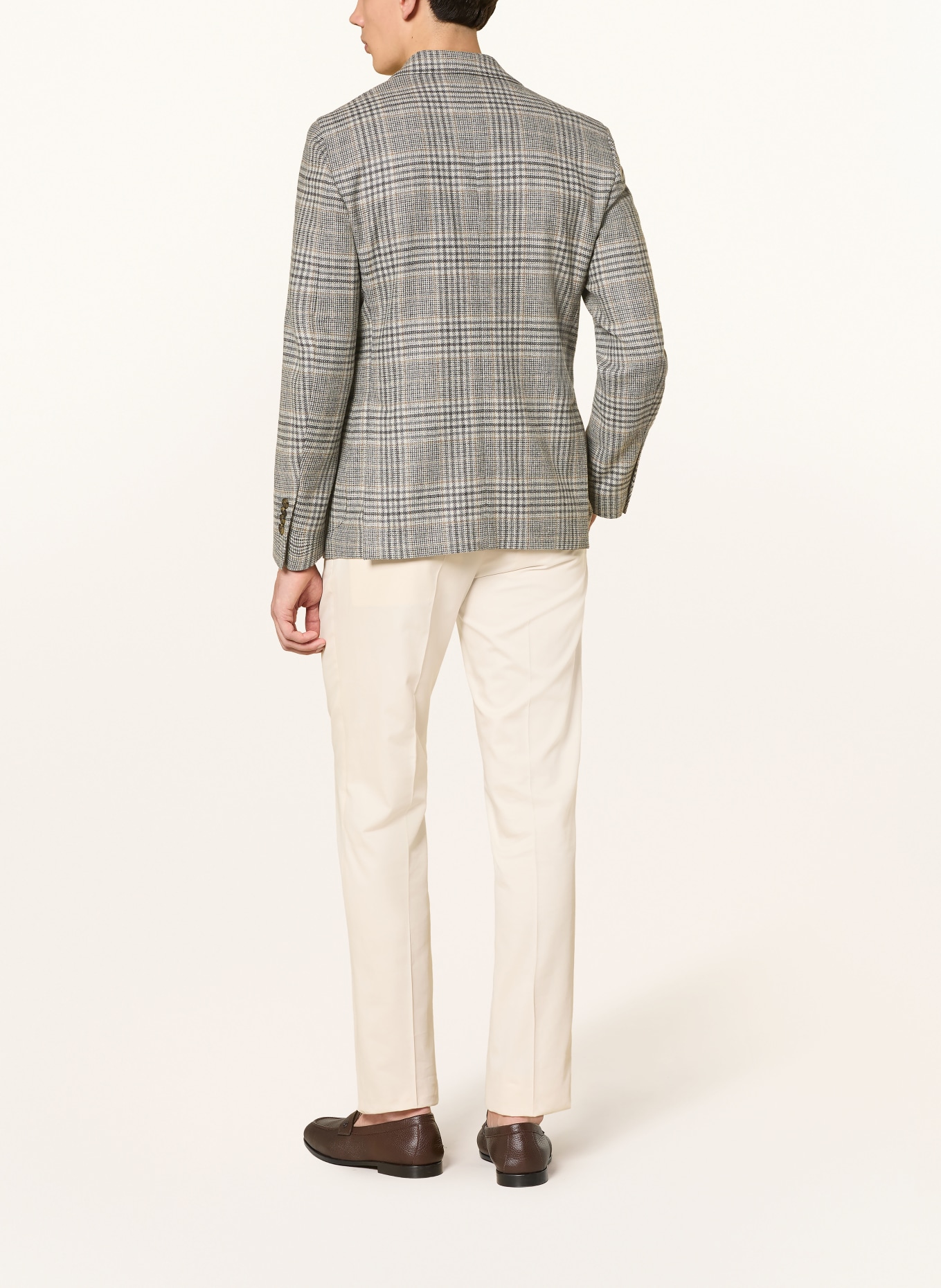 LARDINI Colbert met extra slanke pasvorm: LICHTGRIJS / DONKERGRIJS / GRIJS