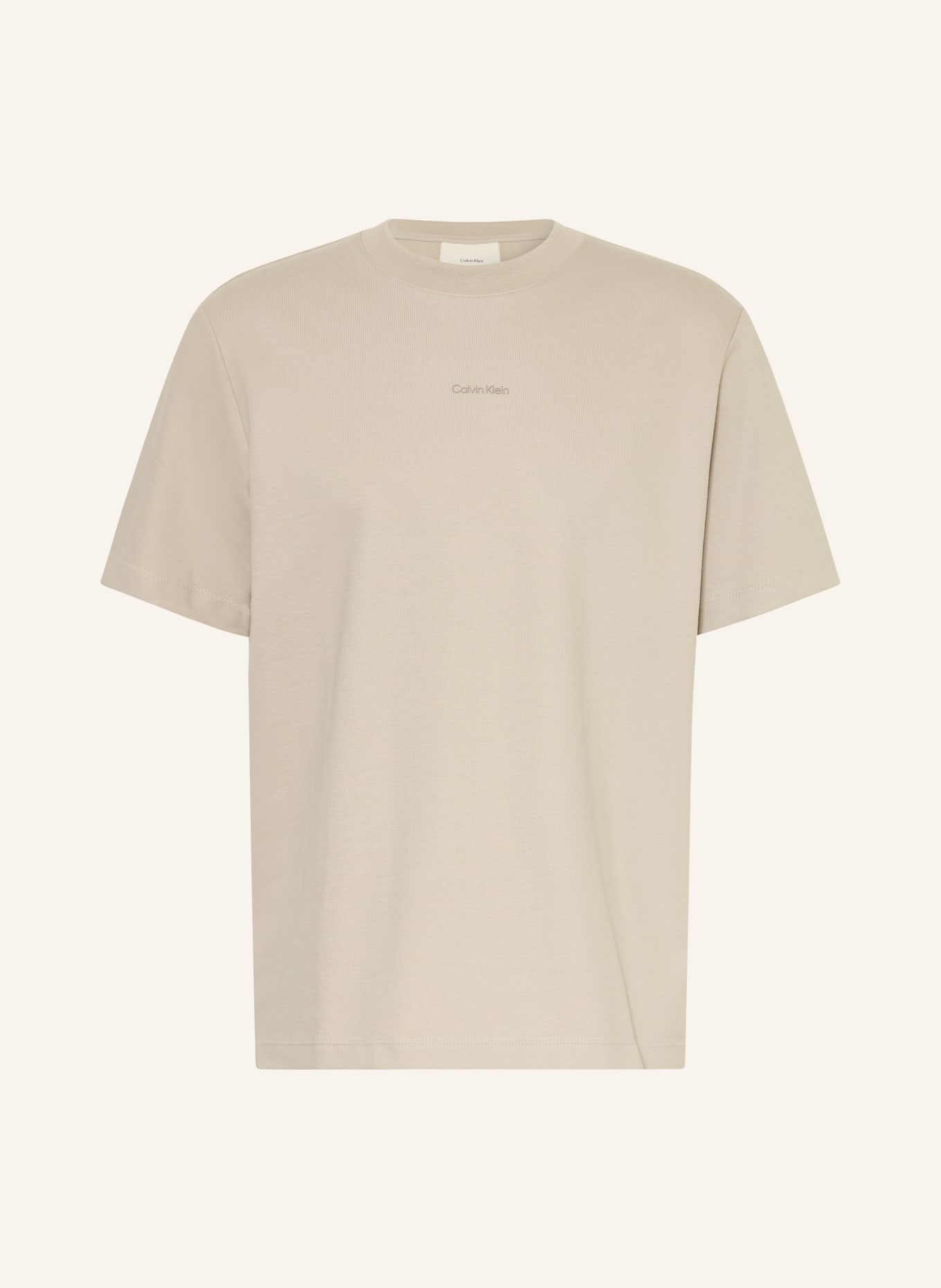 Calvin Klein T-Shirt: BEIGE