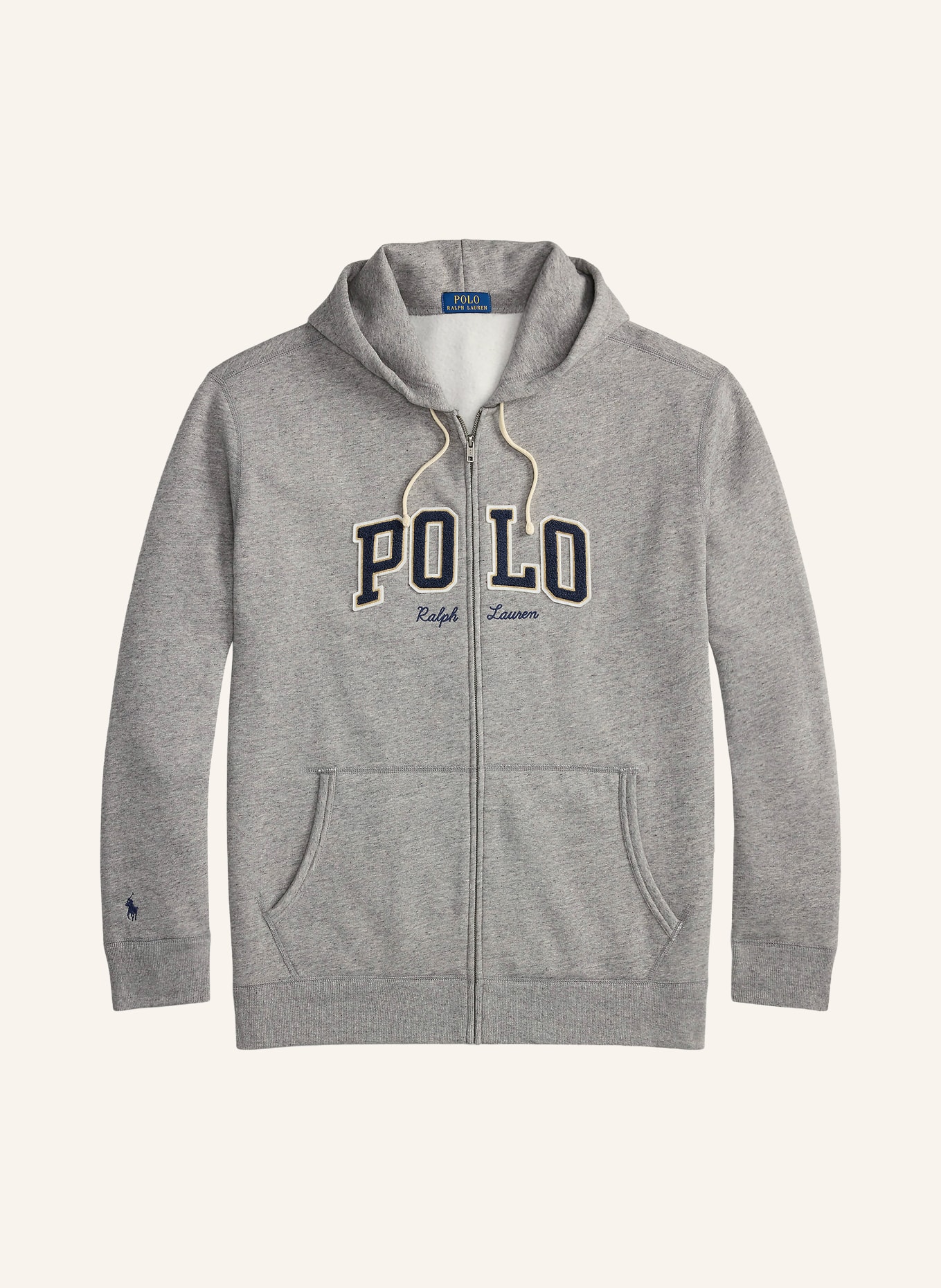 POLO RALPH LAUREN Big & Tall sweat jacket: GRAY