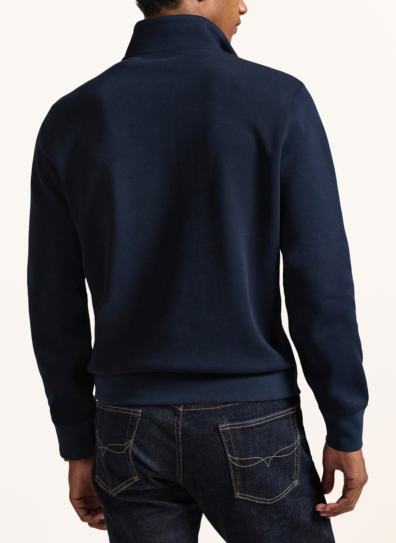 POLO RALPH LAUREN Jersey-Troyer: DUNKELBLAU