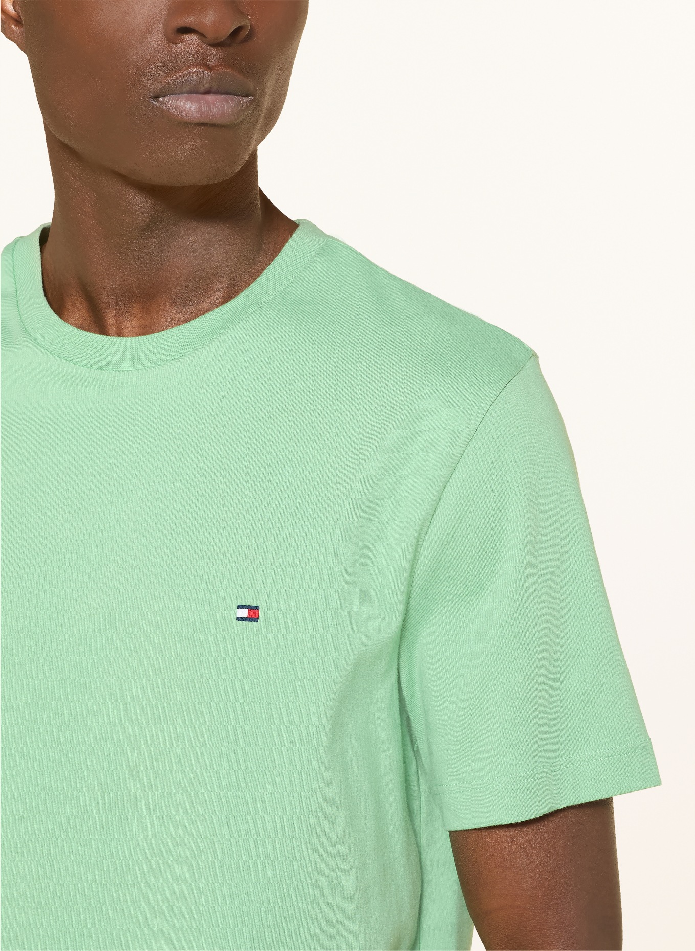 TOMMY HILFIGER T-shirt: LIGHT GREEN