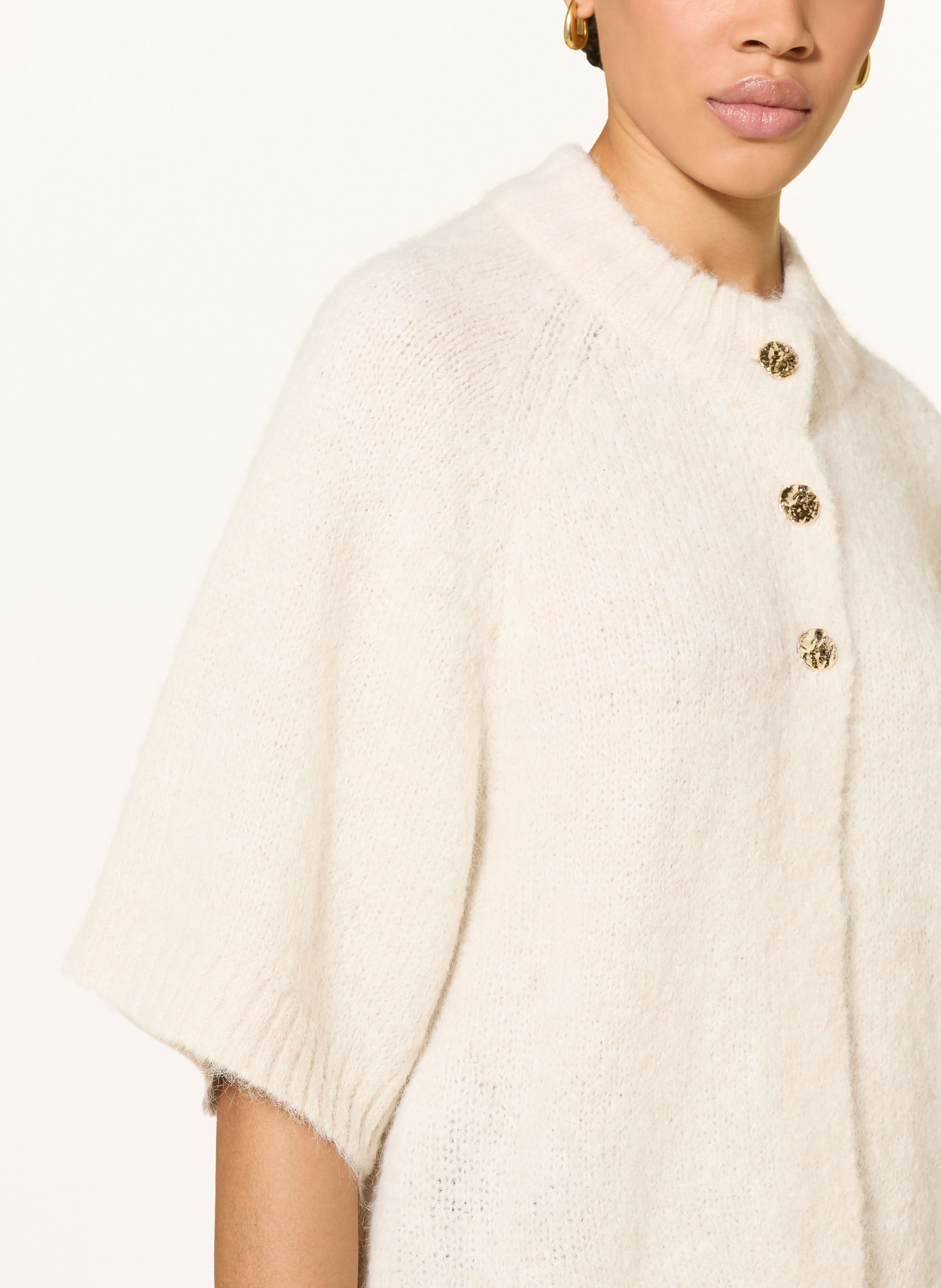 NEO NOIR BENUTA vest met 3/4-mouwen: BEIGE