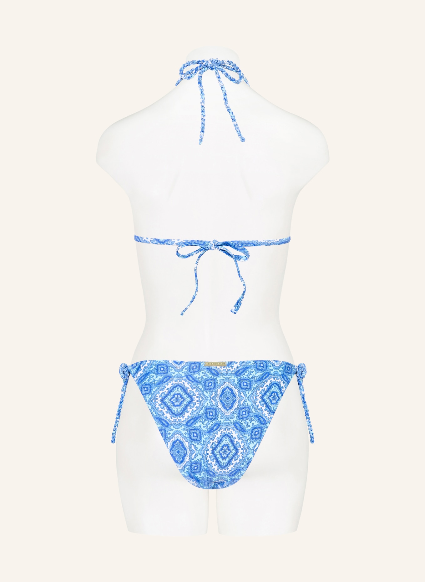 heidi klein Triangel-Bikini-Hose MYKONOS: BLAU / HELLBLAU / WEISS