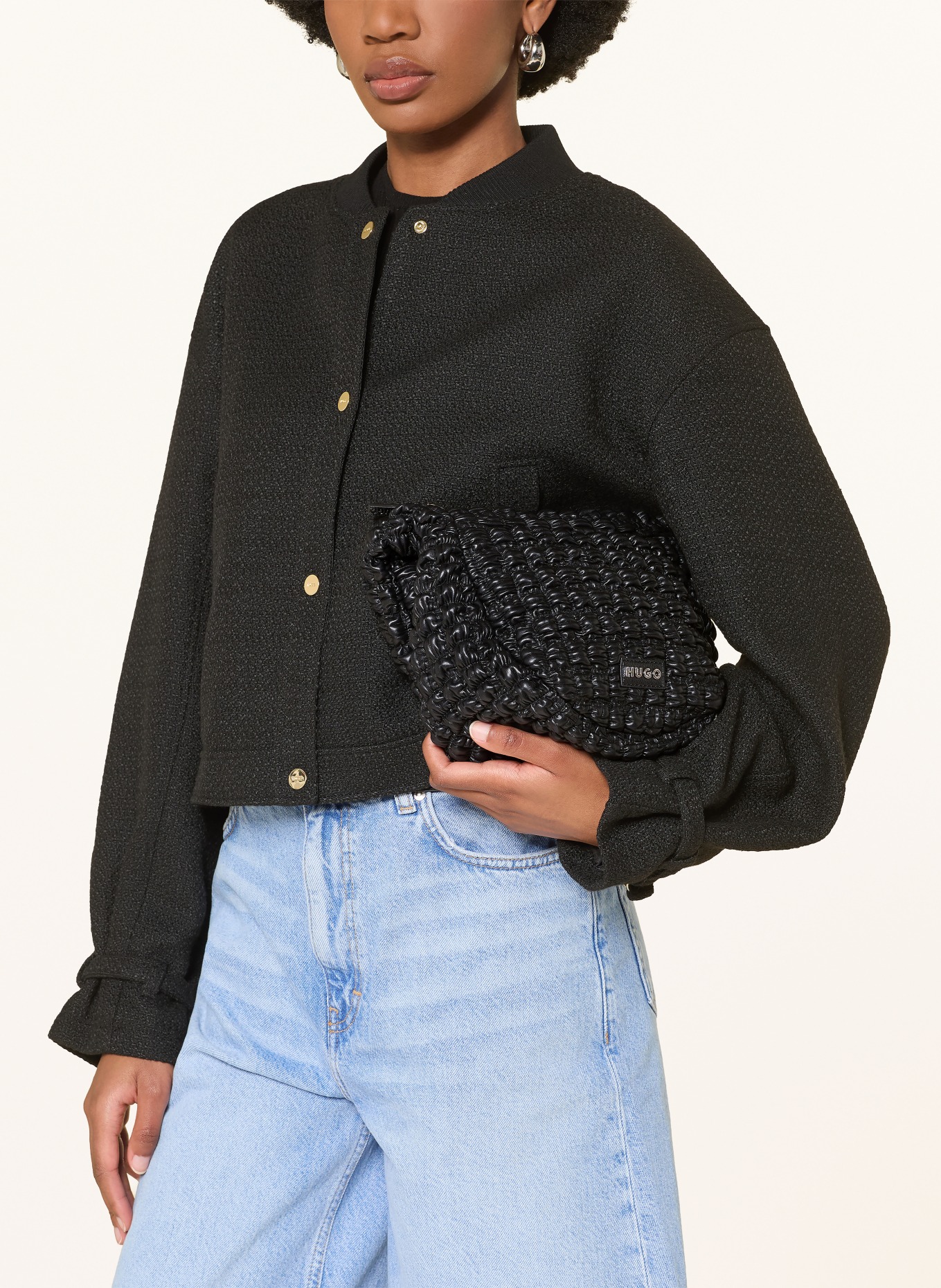 HUGO MHATI handbag: BLACK