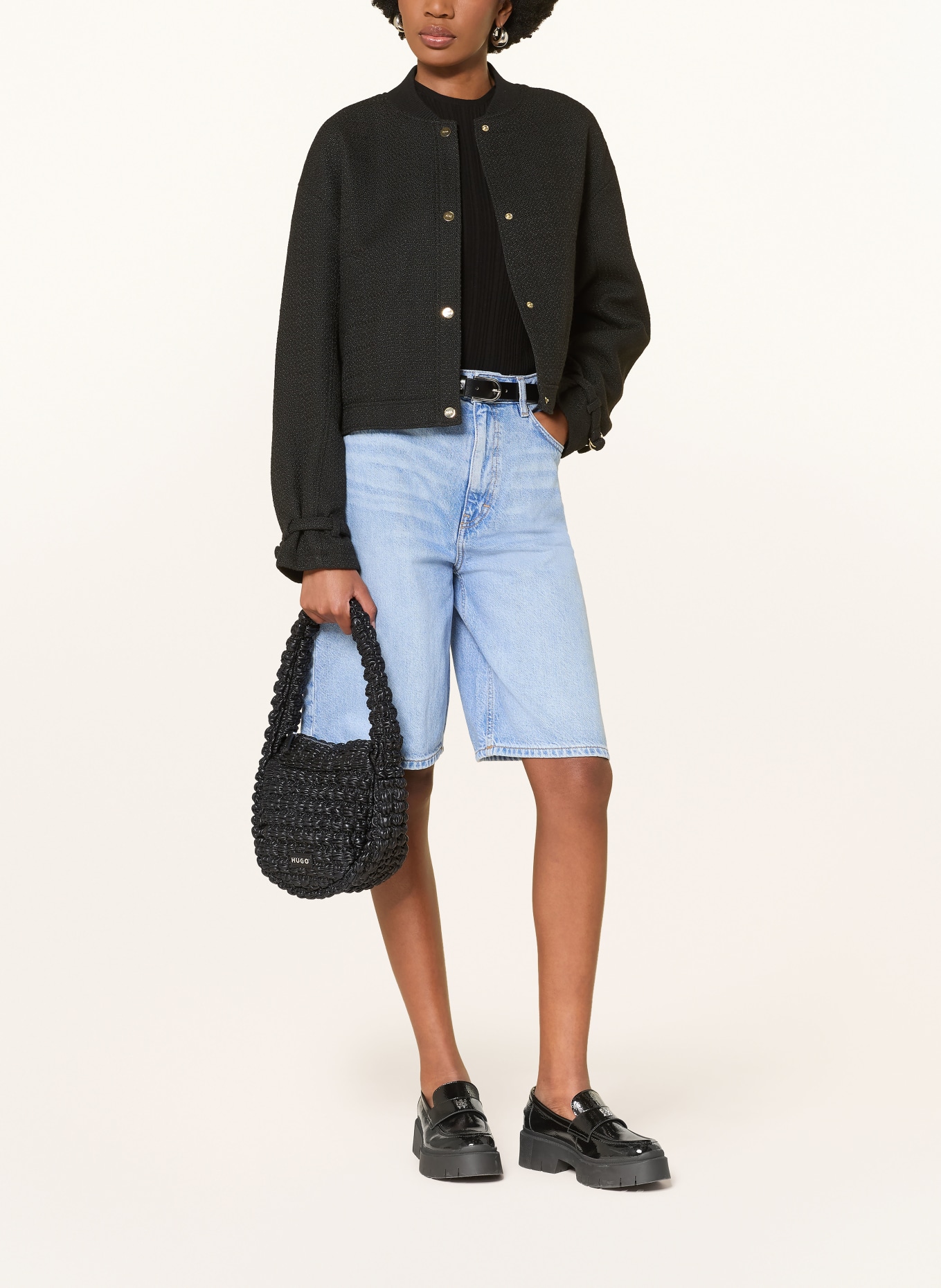 HUGO MHATI handbag: BLACK