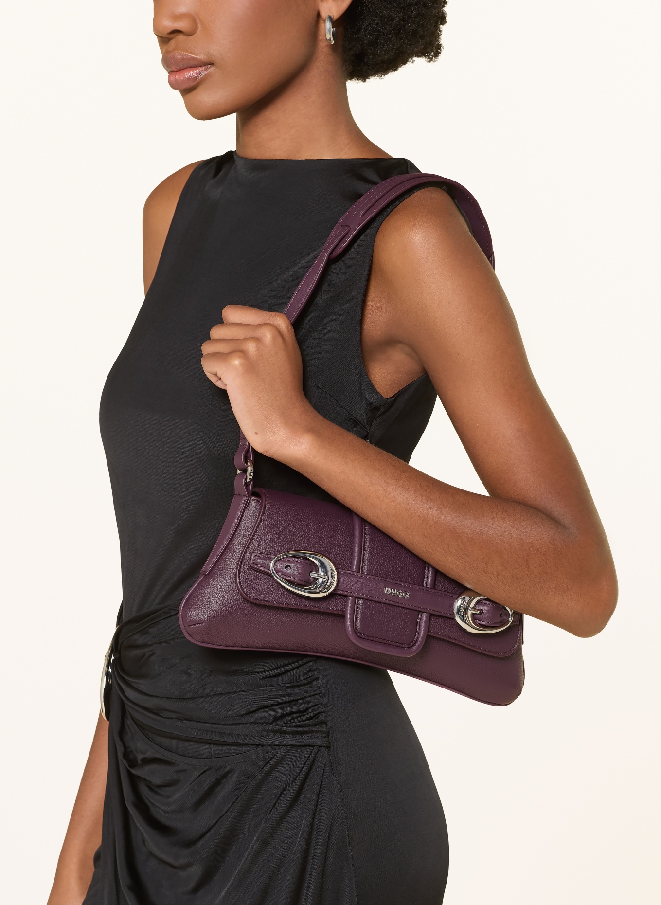 HUGO Schultertasche JAINA: DUNKELLILA