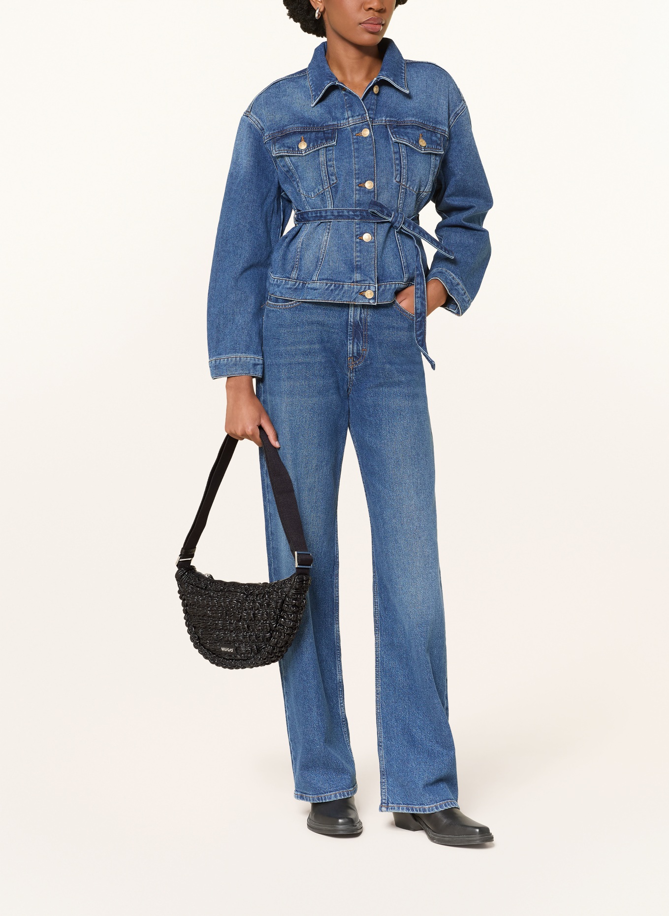 HUGO MHATI shoulder bag: BLACK