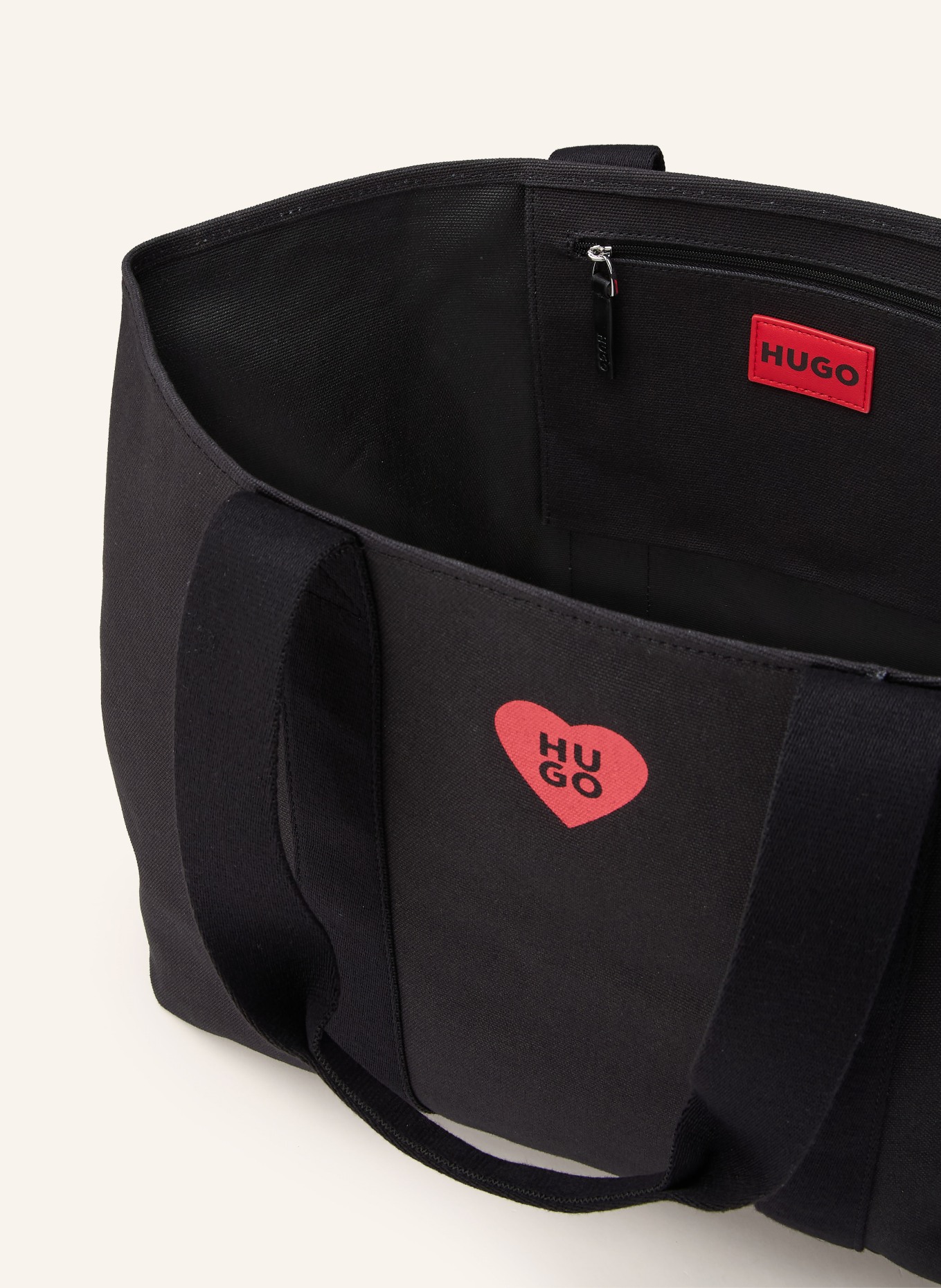 HUGO Shopper BECKY: SCHWARZ / ROT