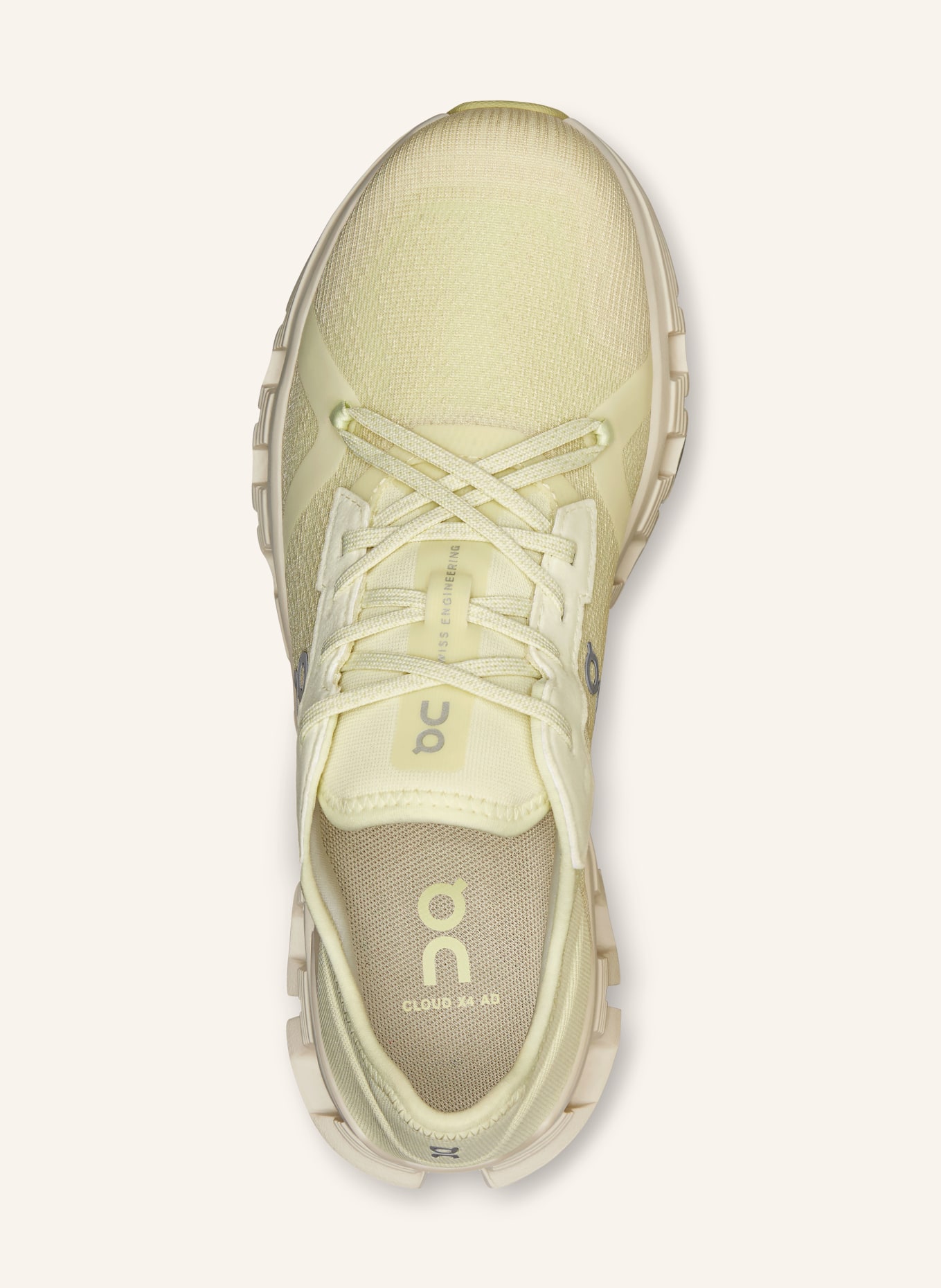 On Sneaker CLOUD X 4 AD: HELLGRÜN / GRAU