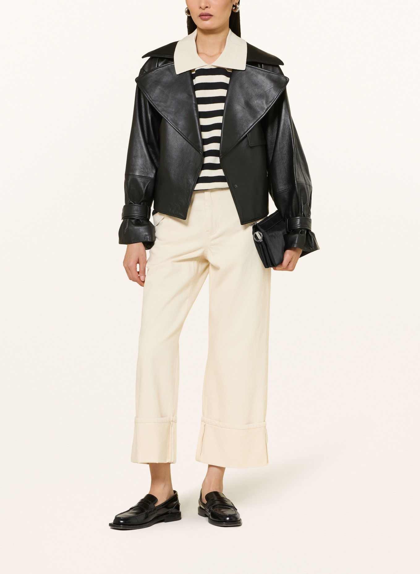 BOGNER schoudertas: ZWART