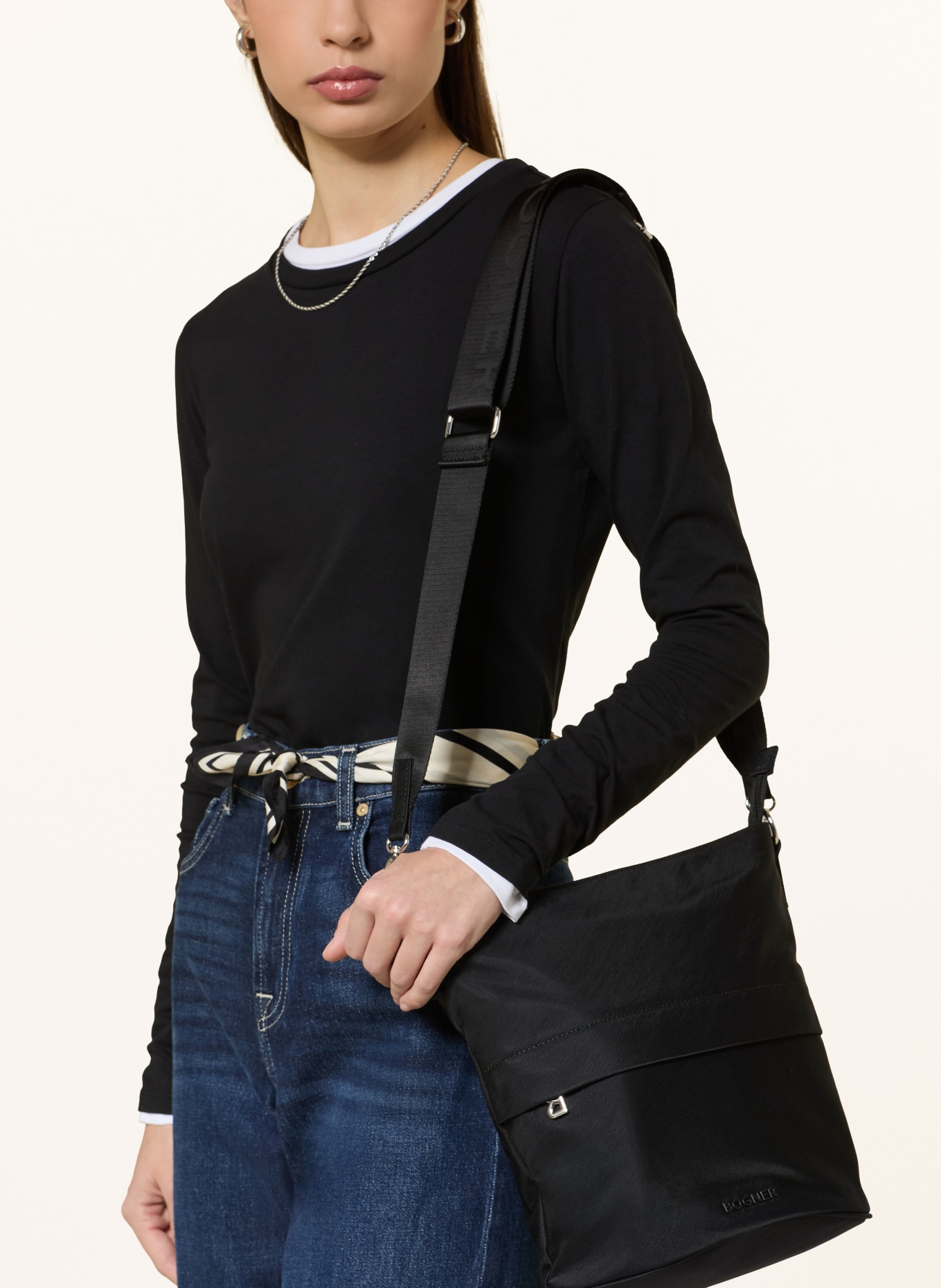 BOGNER torba na ramię: CZARNY / SREBRNY