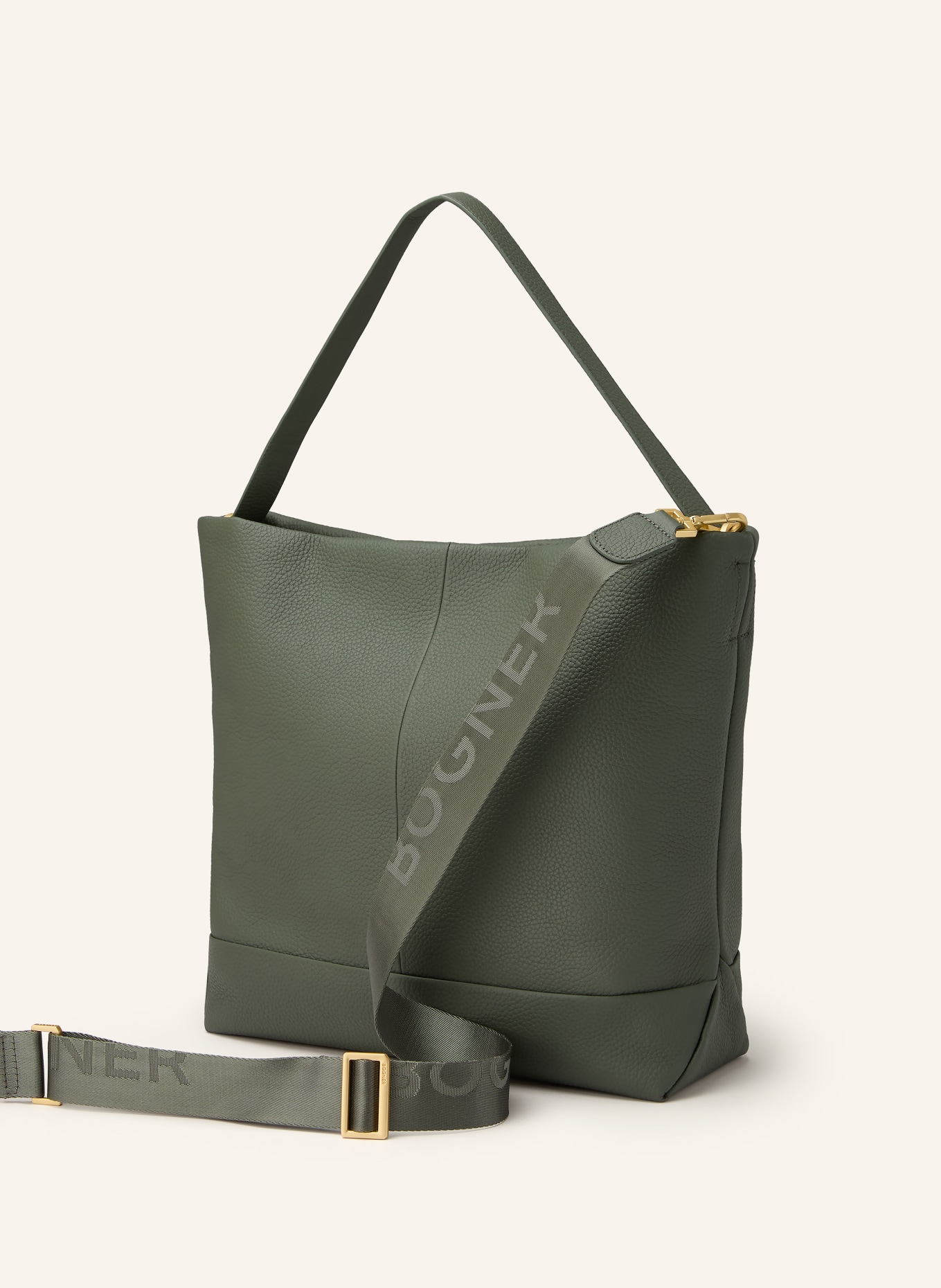 BOGNER Sac à bandoulière BOZEN AVNI: BLEU PÉTROLE / OR