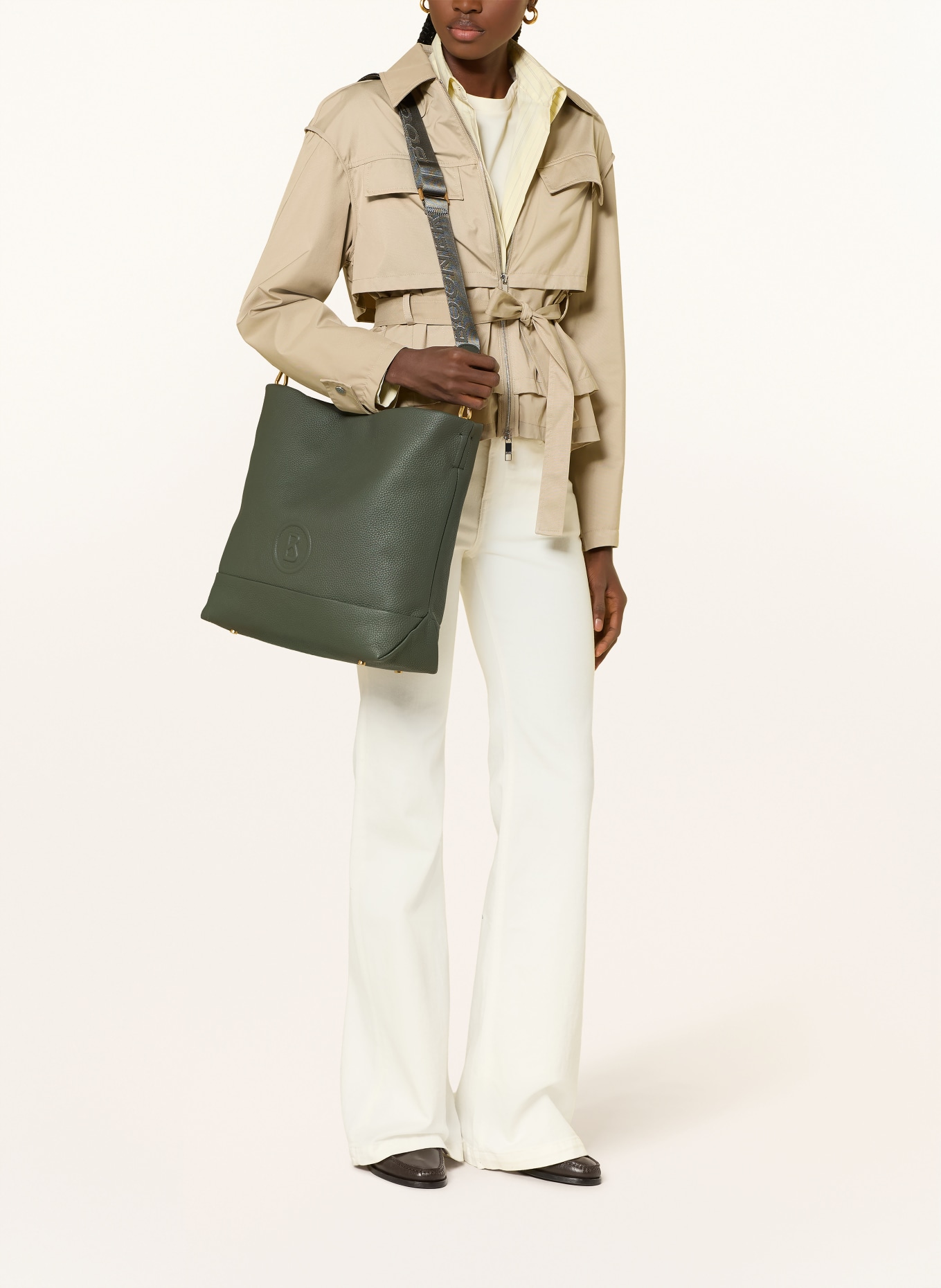 BOGNER Tas BOZEN AVNI: PETROL / GOUD