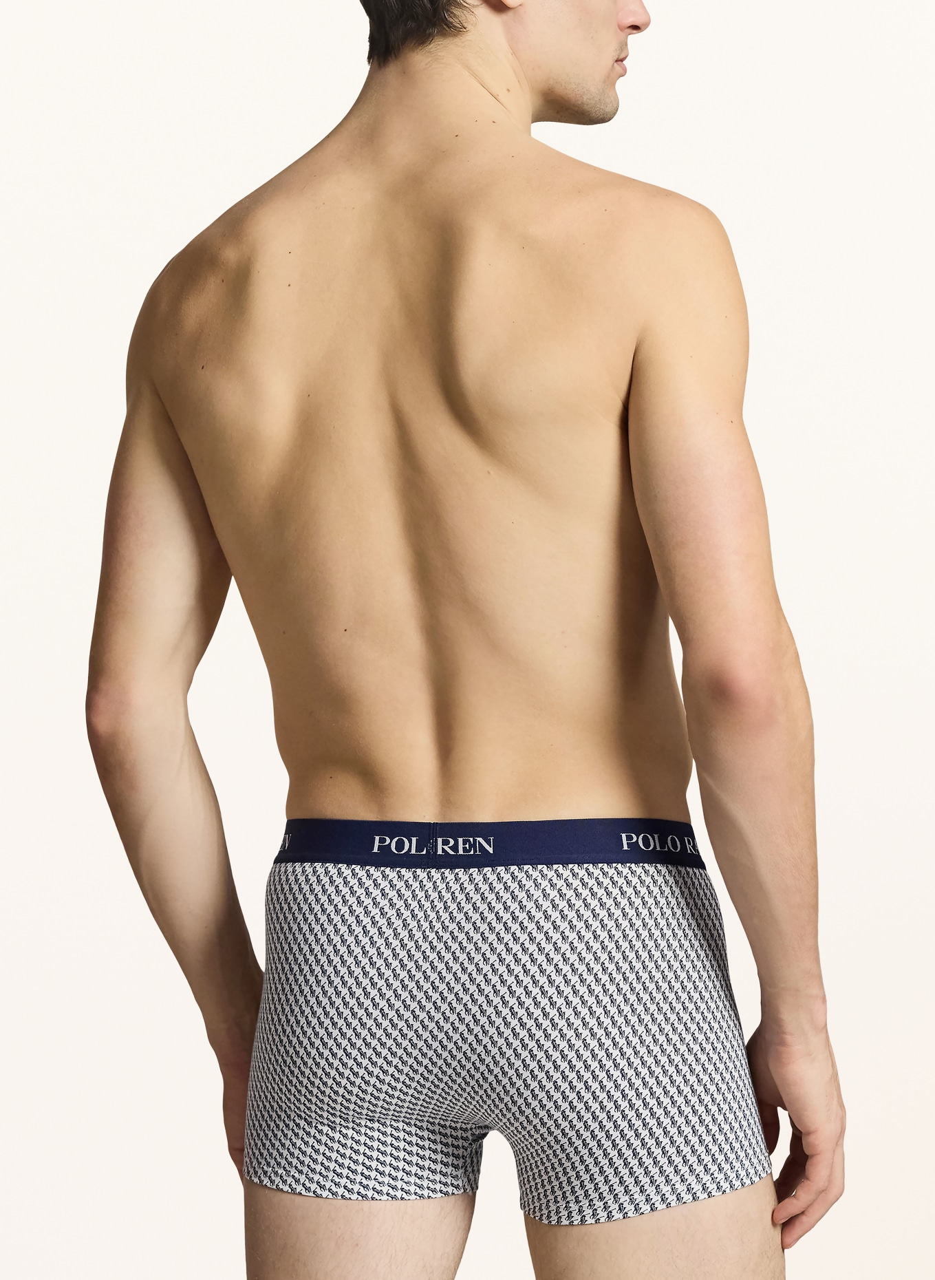 POLO RALPH LAUREN 3-pack boxershorts: DONKERBLAUW / PAARS / WIT