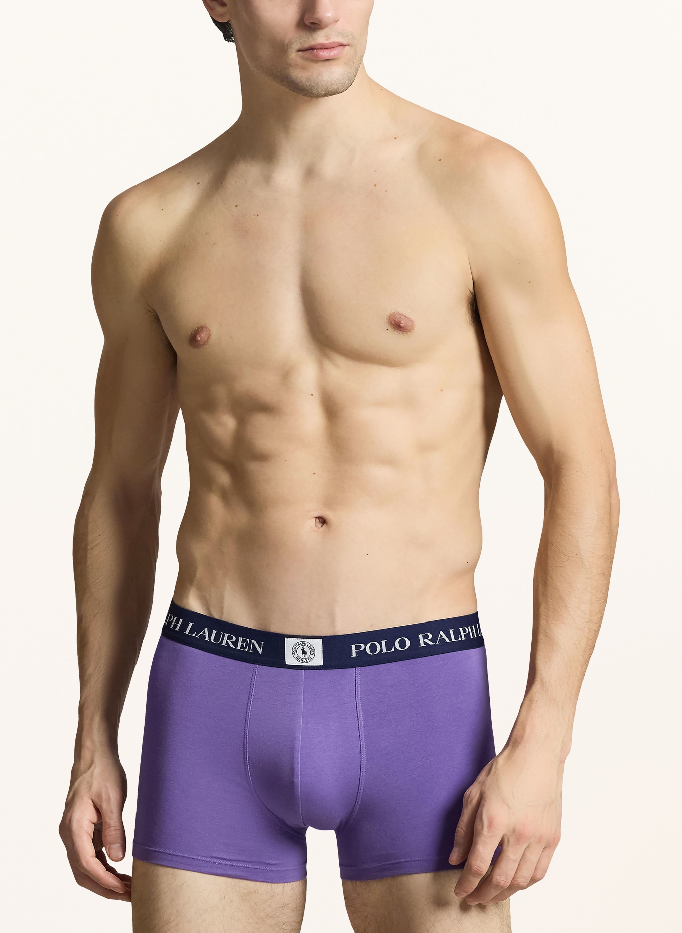 POLO RALPH LAUREN 3-pack boxershorts: DONKERBLAUW / PAARS / WIT