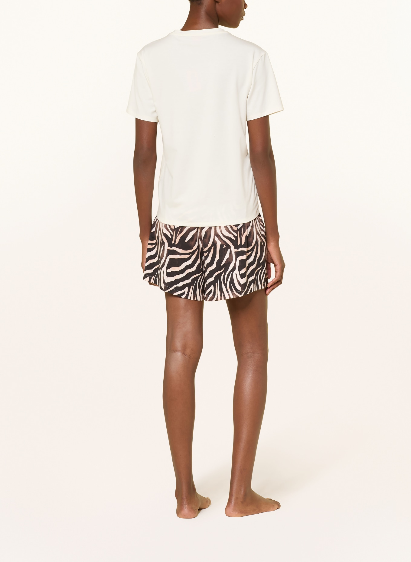 HUGO Schlafshirt NIGHT: ECRU