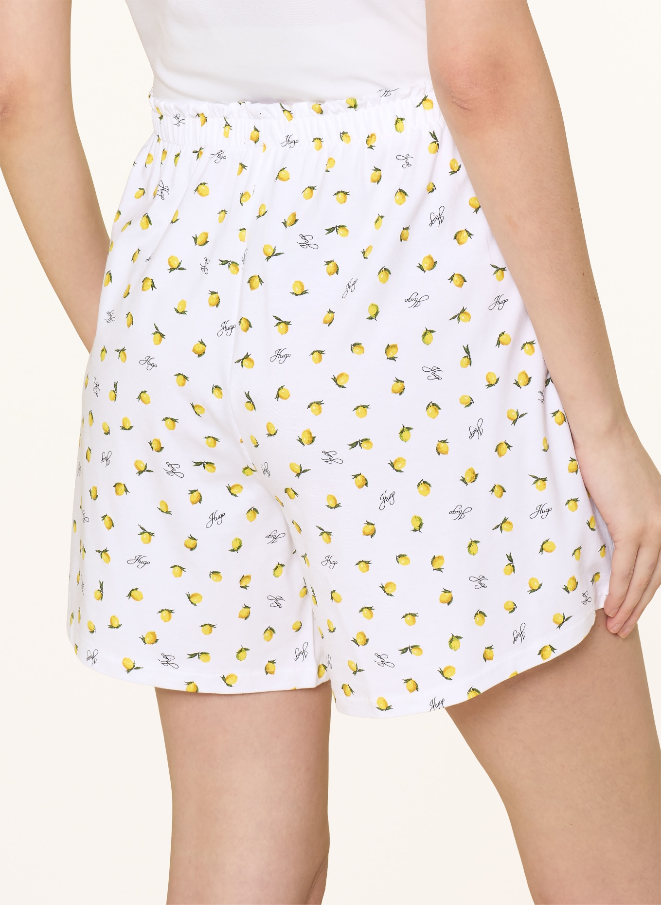 HUGO Schlafshorts: GELB / GRÜN / WEISS