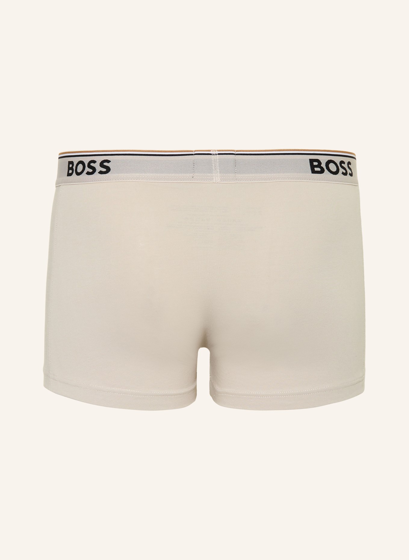BOSS Lot de 3 boxers POWER: BLEU / ÉCRU / NOIR
