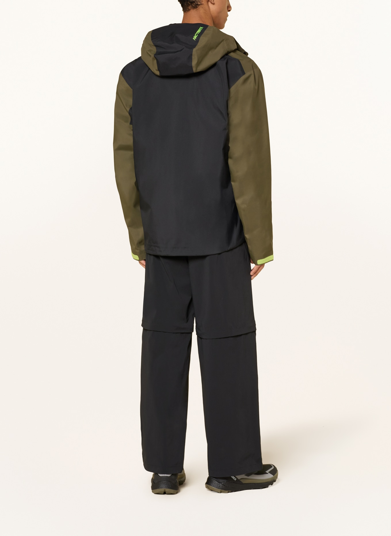 ARC'TERYX Hardshell-jas BETA: KAKI / NEONGROEN / ZWART