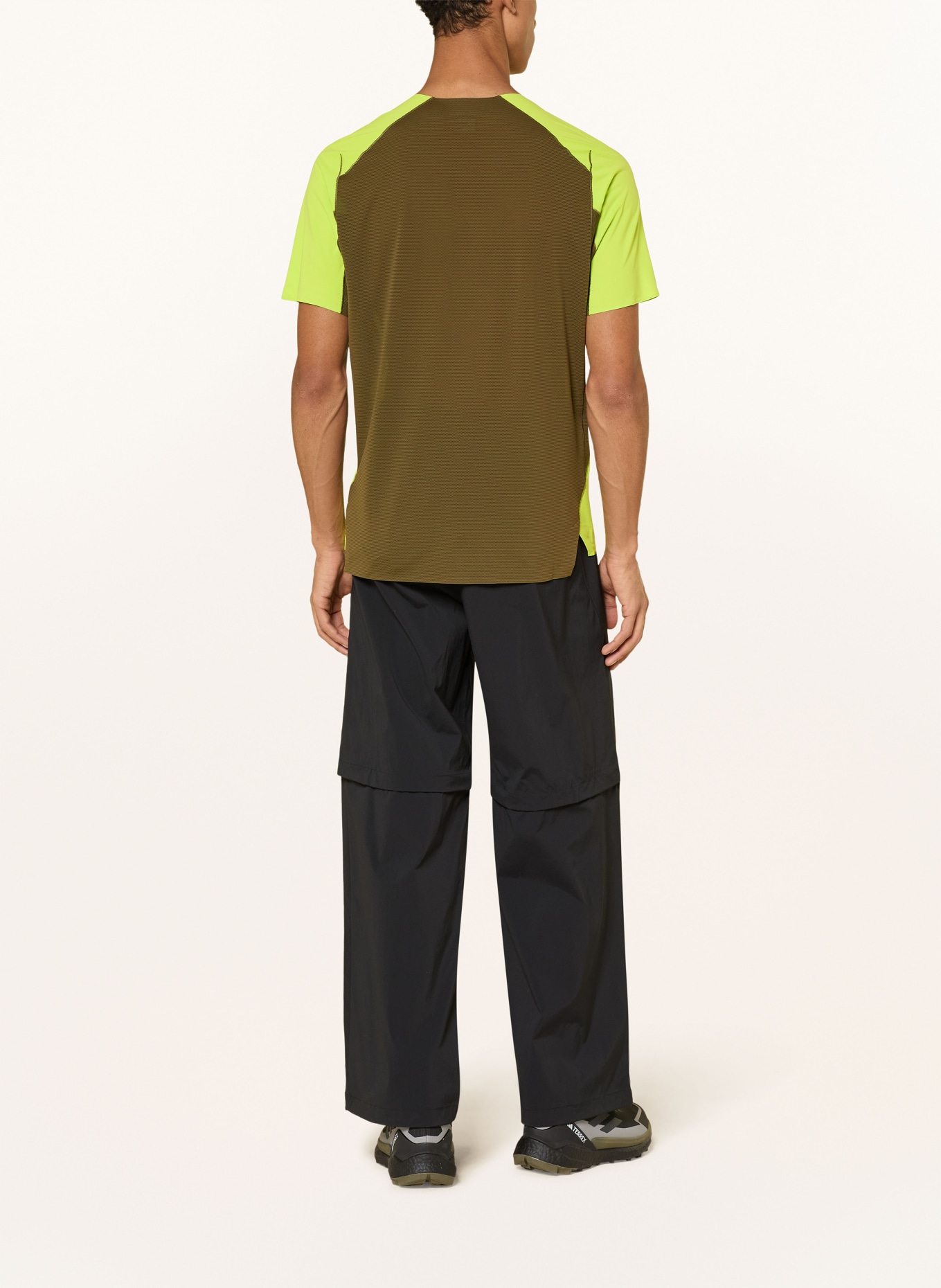 ARC'TERYX Functioneel shirt NORVAN DOWNWORD: NEONGROEN / GRIJS / KAKI