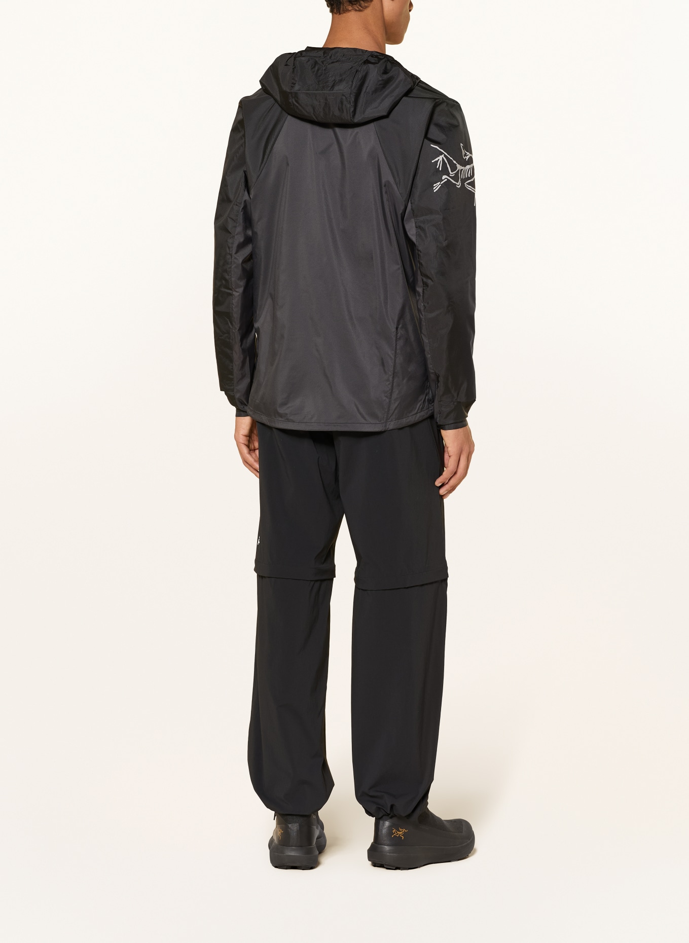 ARC'TERYX Funktionsjacke NORVAN WINDSHELL: SCHWARZ / HELLGRAU