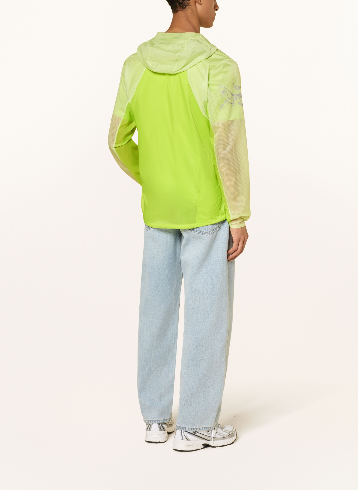 ARC'TERYX Functioneel jack NORVAN WINDSHELL: GEEL / GRIJS / NEONGROEN