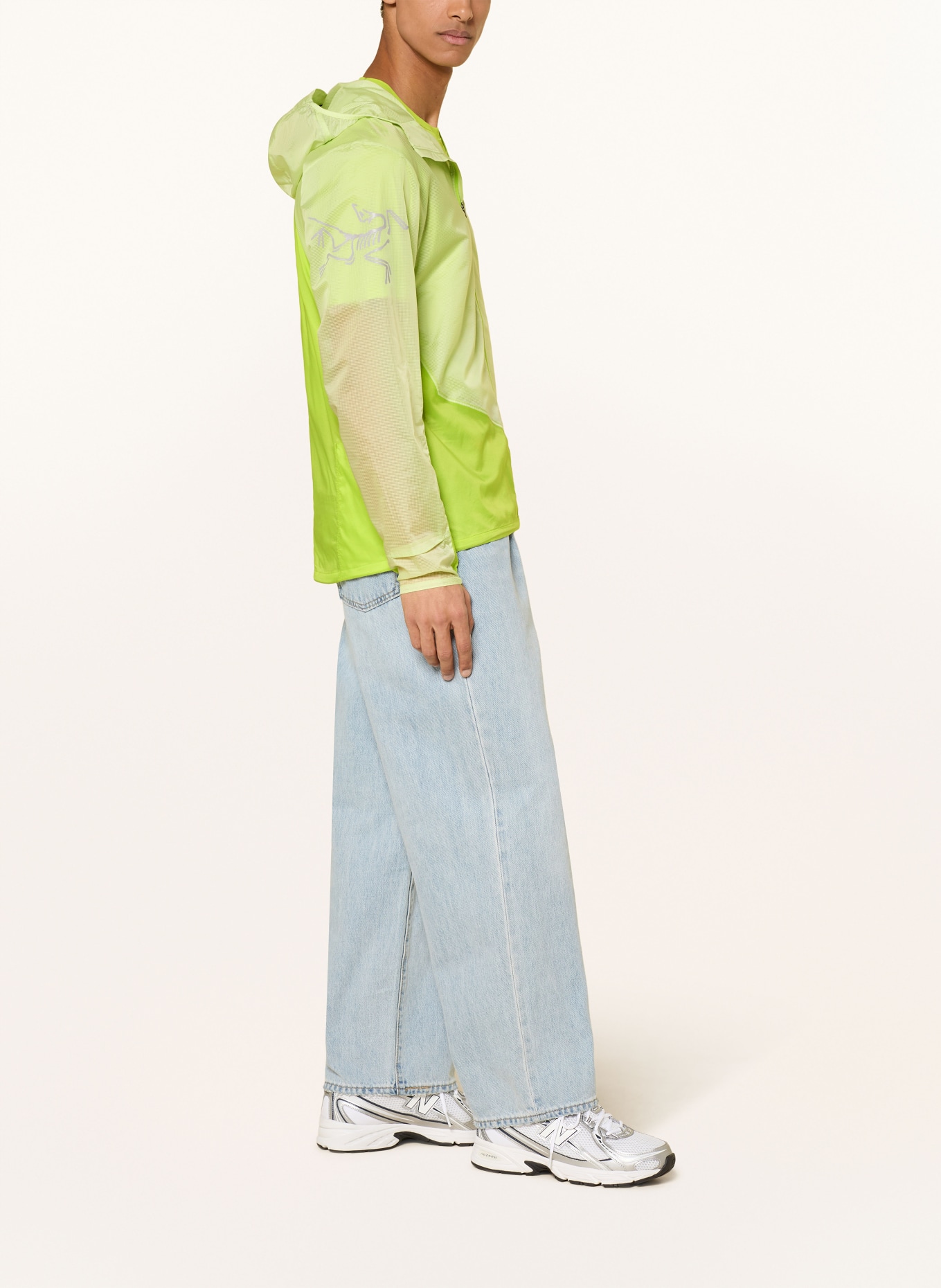 ARC'TERYX Functioneel jack NORVAN WINDSHELL: GEEL / GRIJS / NEONGROEN