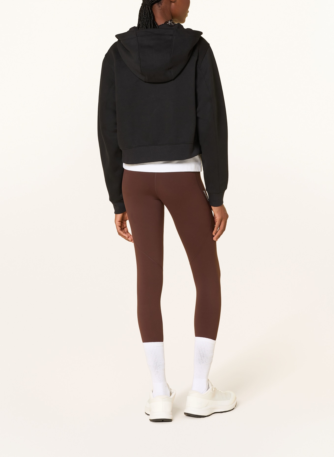 ARC'TERYX EMBLEM CROP Sweat Jacket: BLACK