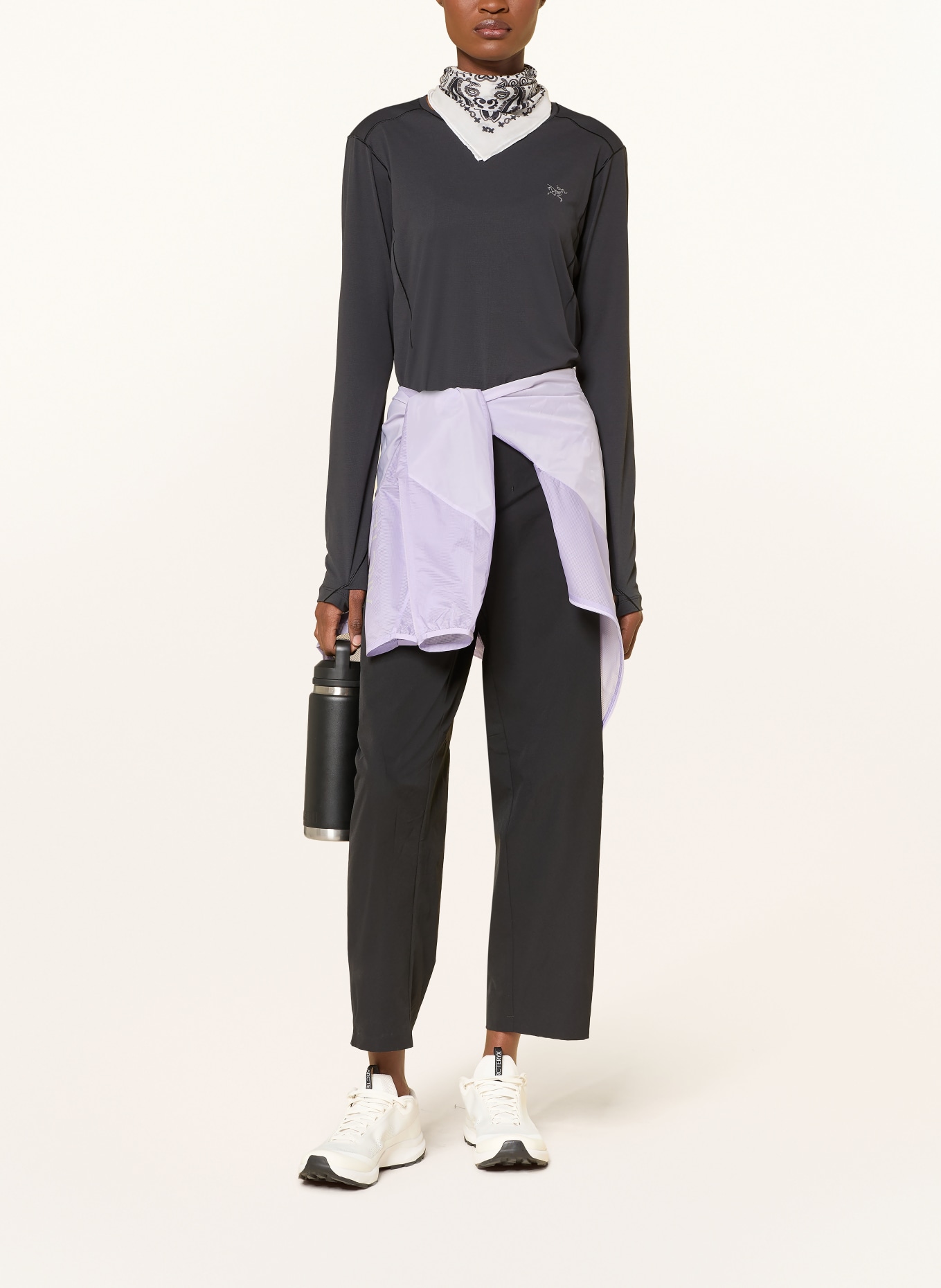 ARC'TERYX Functioneel shirt SUNNA: ZWART