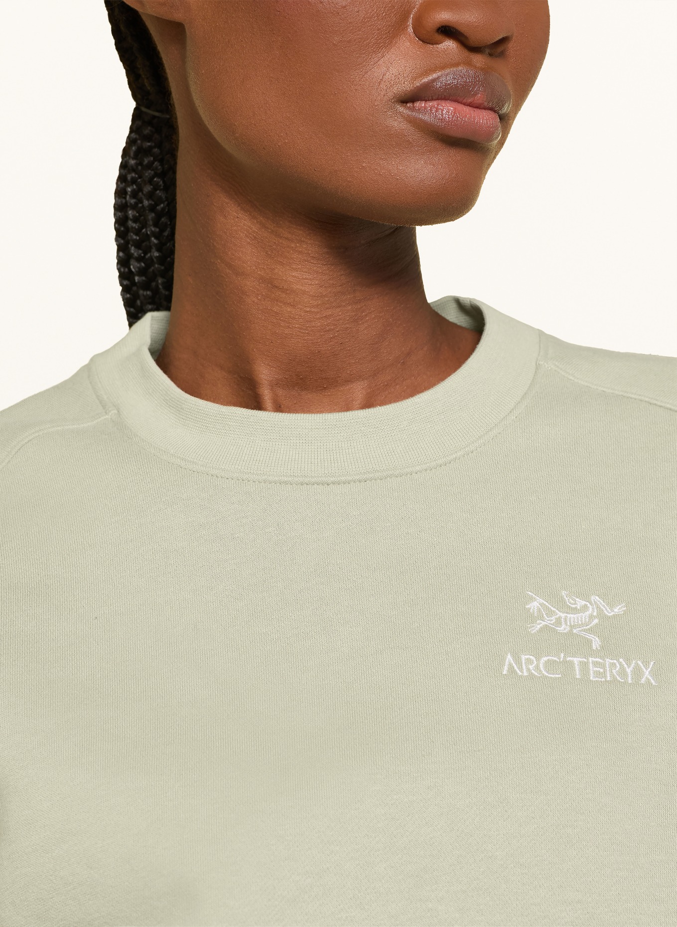 ARC'TERYX Sweatshirt EMBLEM CREW: HELLGRÜN