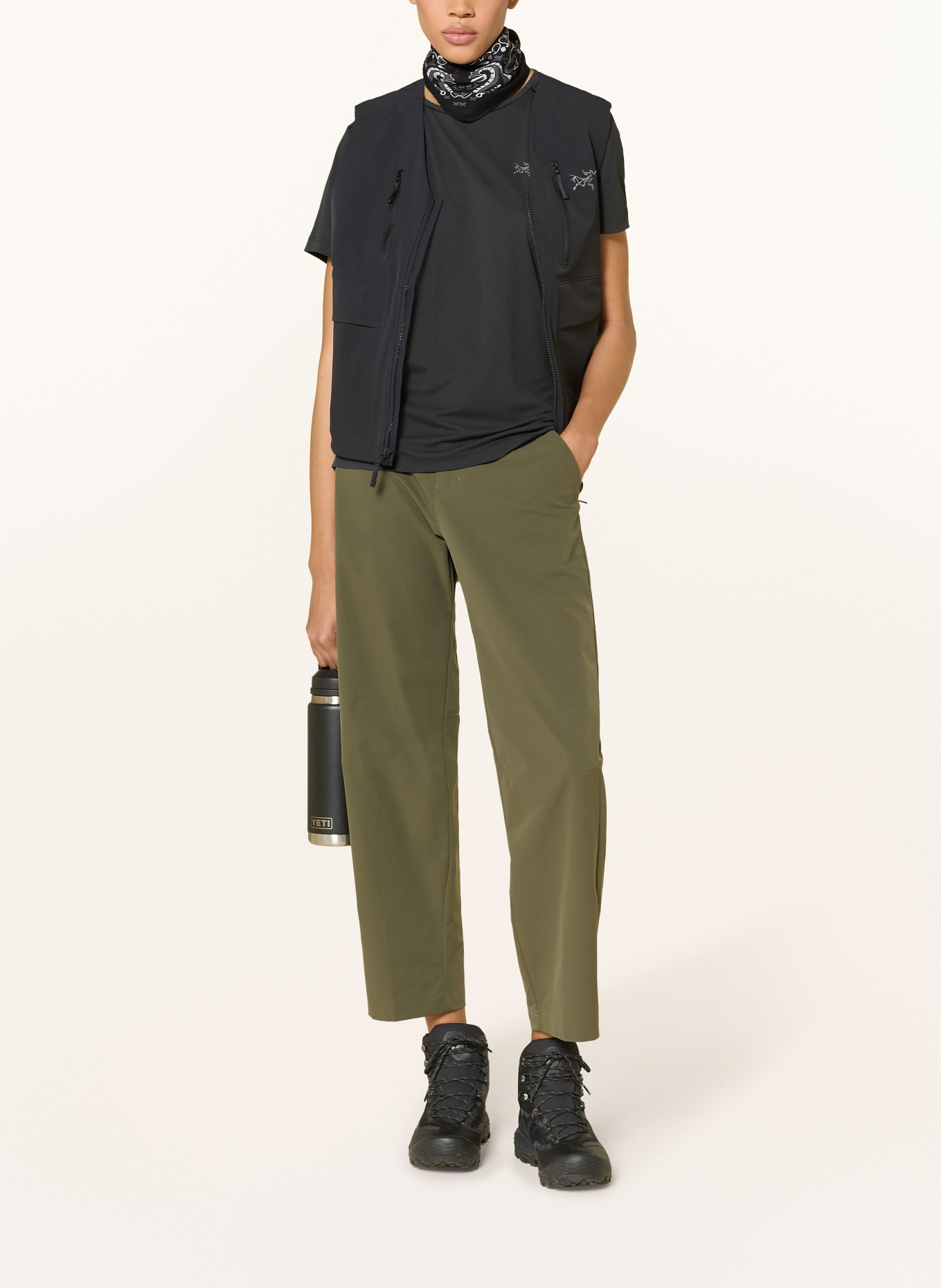 ARC'TERYX SUNNA Performance Shirt: BLACK