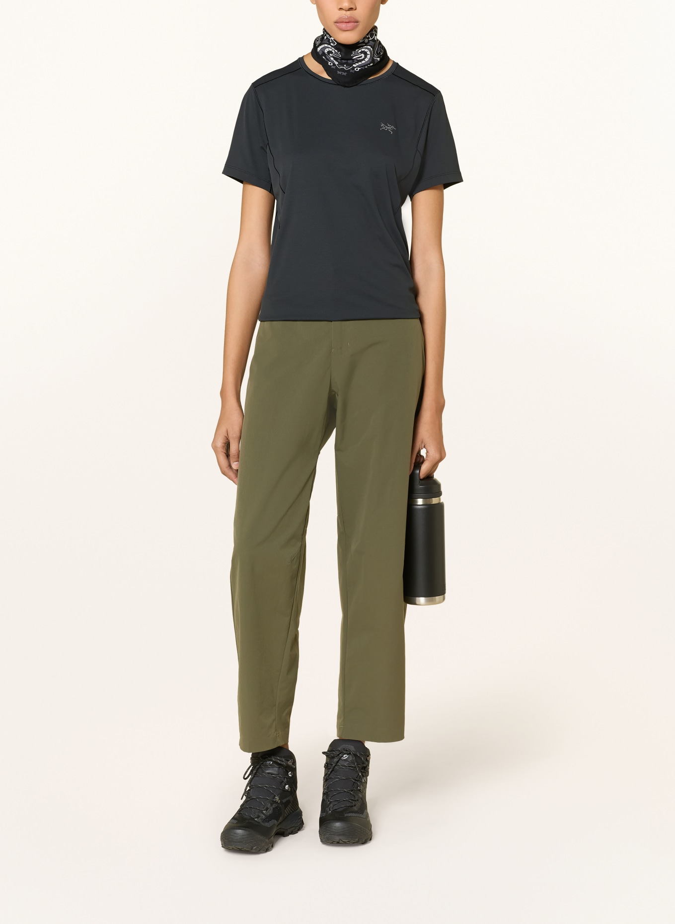 ARC'TERYX SUNNA Performance Shirt: BLACK